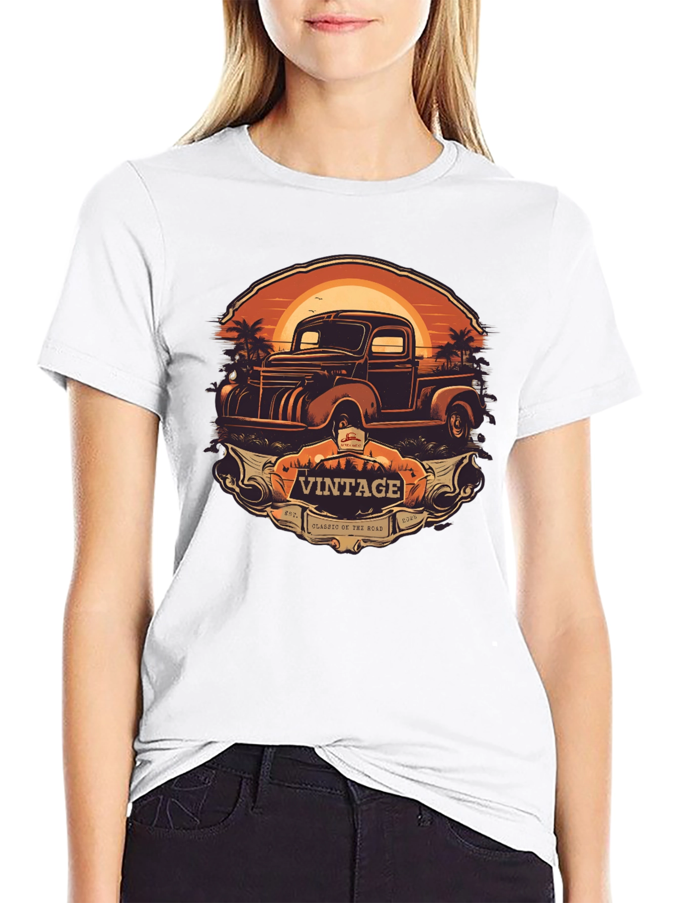 Vintage Truck Graphic Tee - Classic Road Trip Style