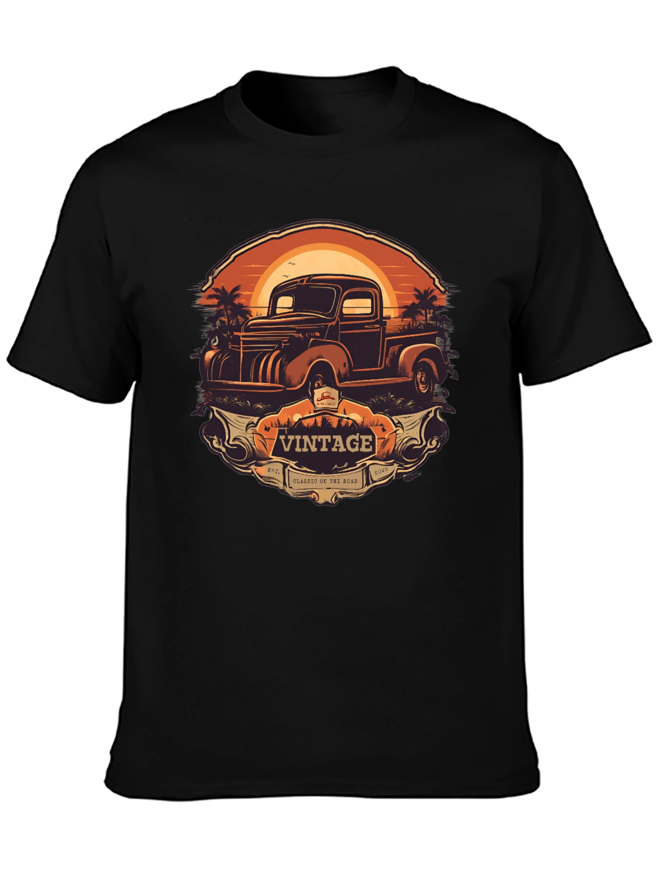 Vintage Truck Graphic Tee - Classic Road Trip Style