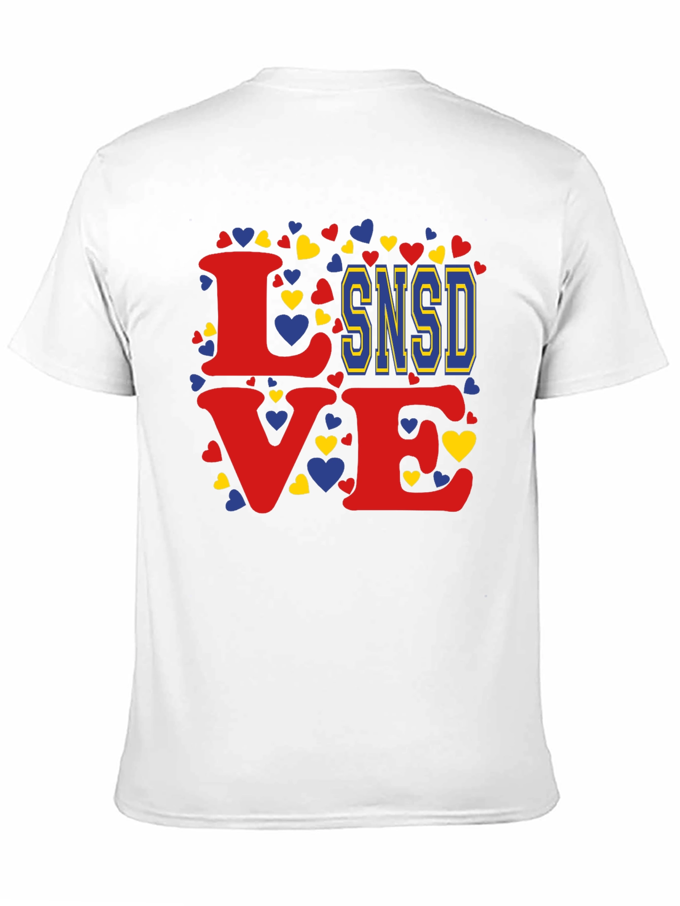 Love SNSD Heart Graphic Tee - Stylish Casual Top