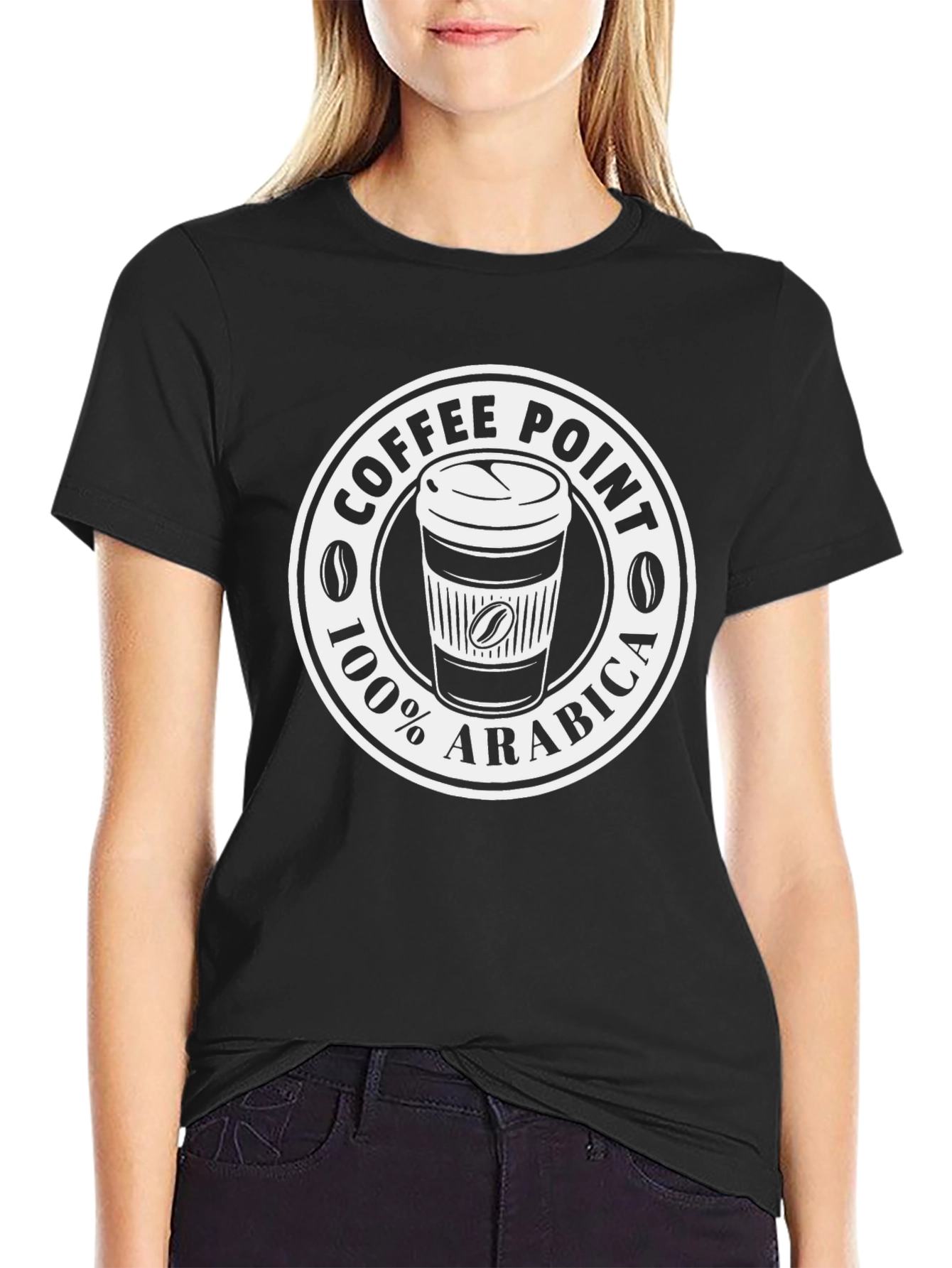 Coffee Point 100% Arabica Graphic T-Shirt