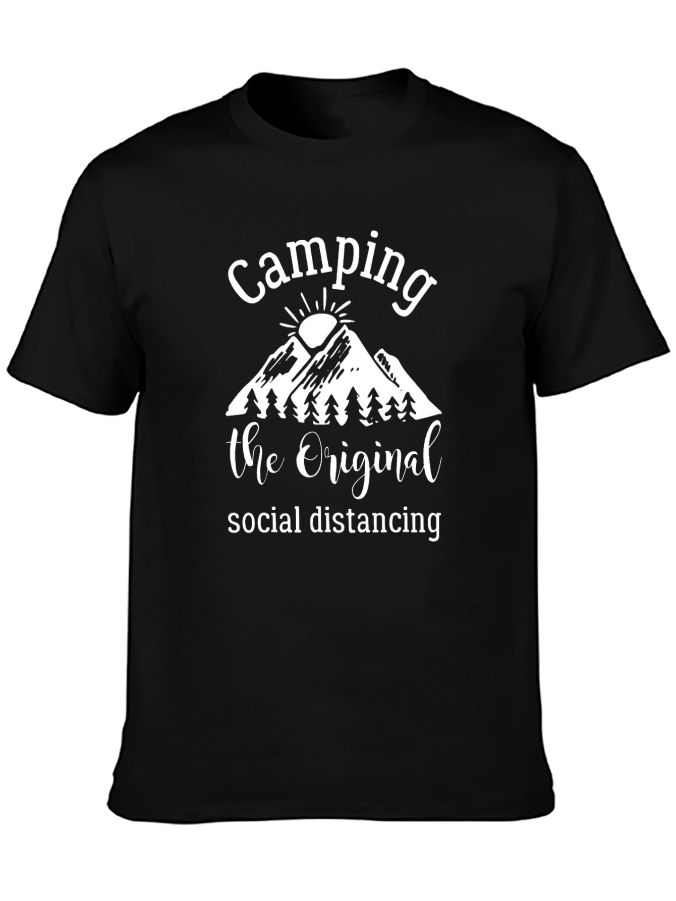 Camping The Original Social Distancing Graphic Tee