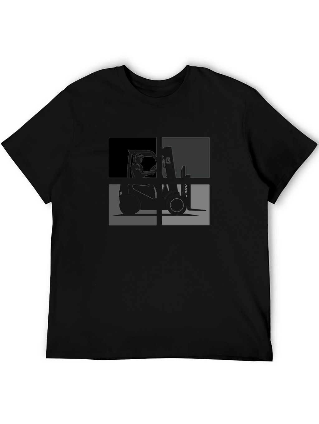 Forklift T-Shirt - Cool Geometric Design