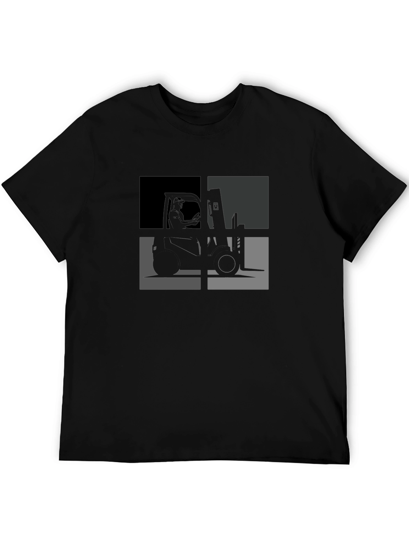 Forklift T-Shirt - Cool Geometric Design