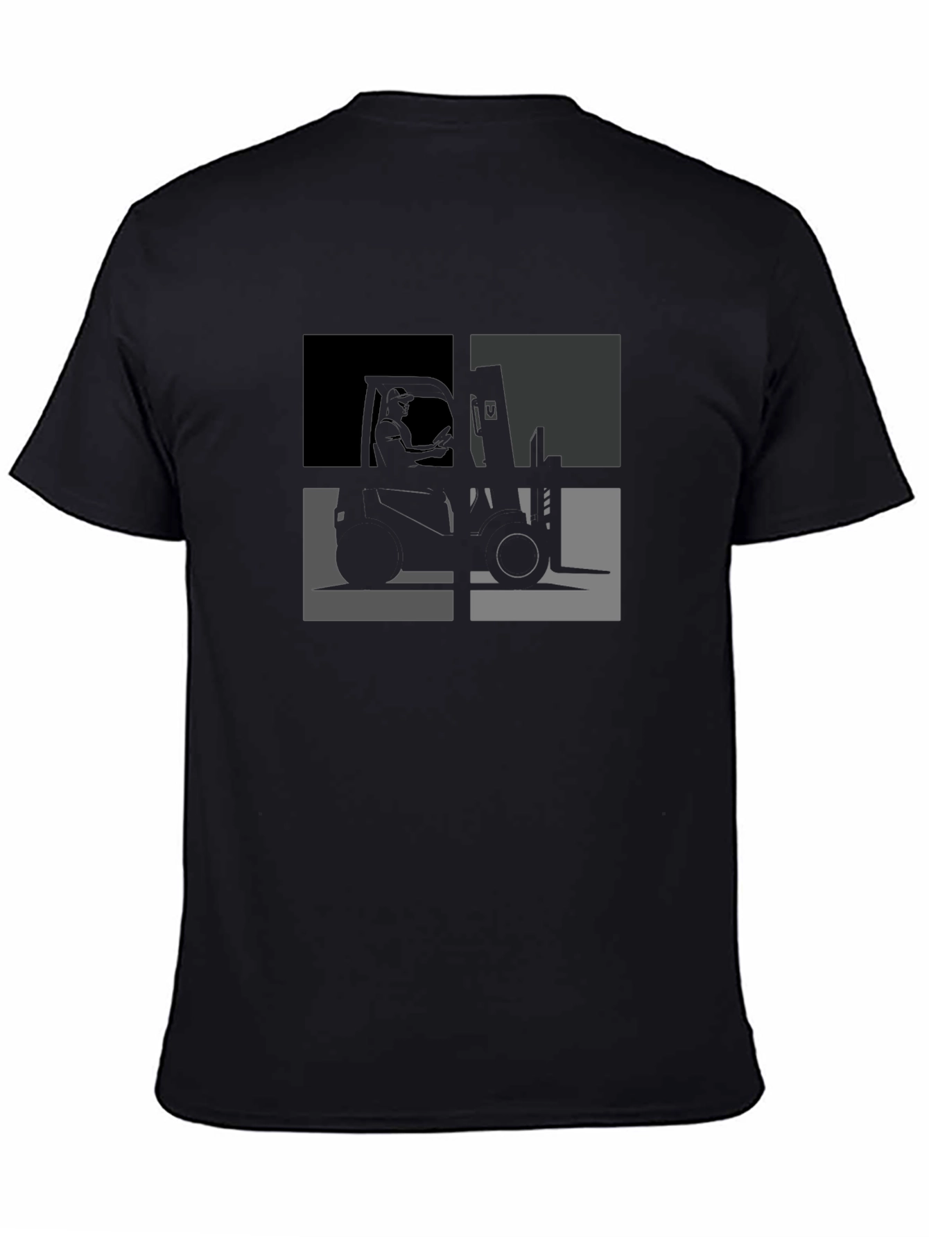 Forklift T-Shirt - Cool Geometric Design