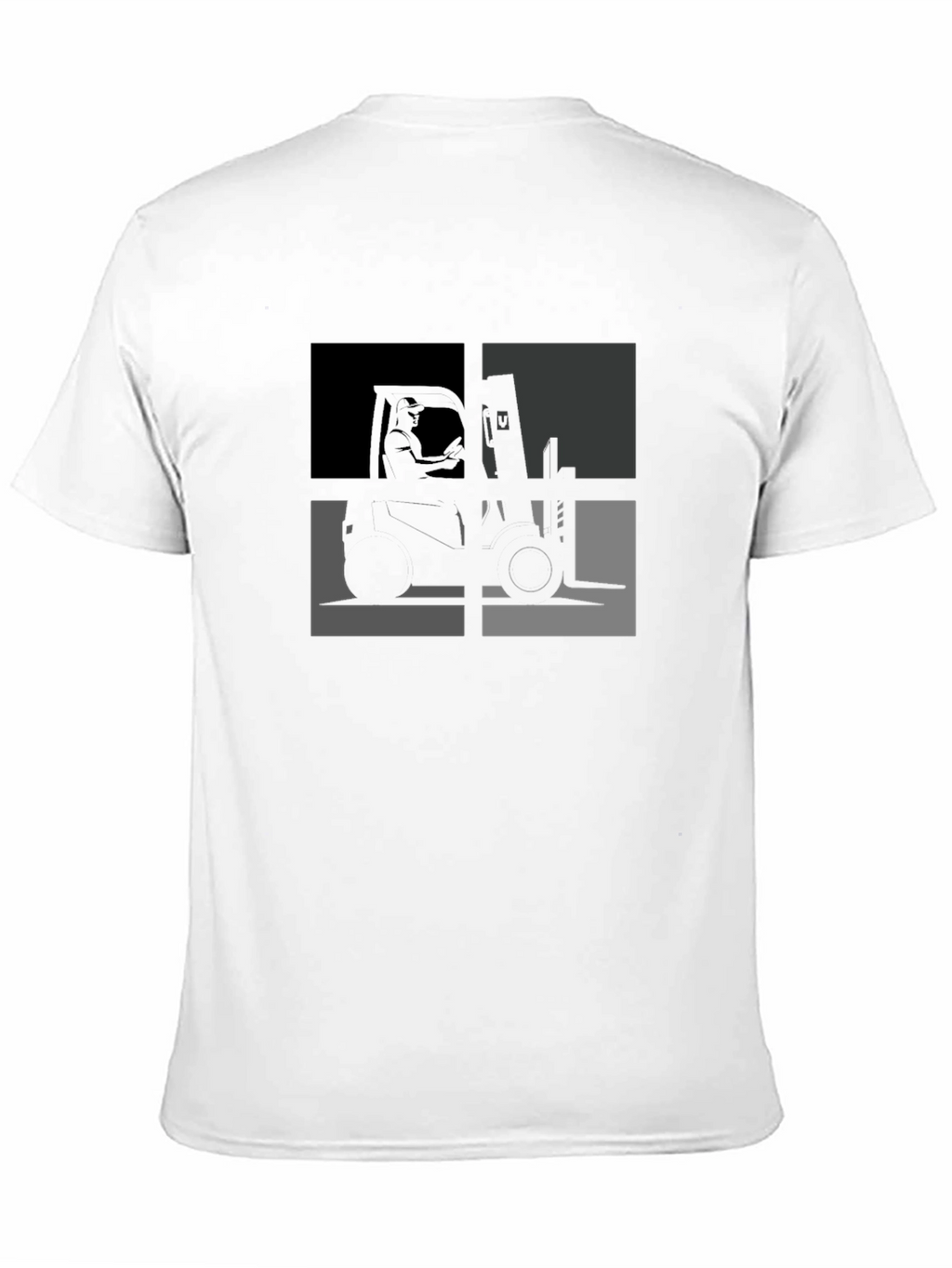 Forklift T-Shirt - Cool Geometric Design