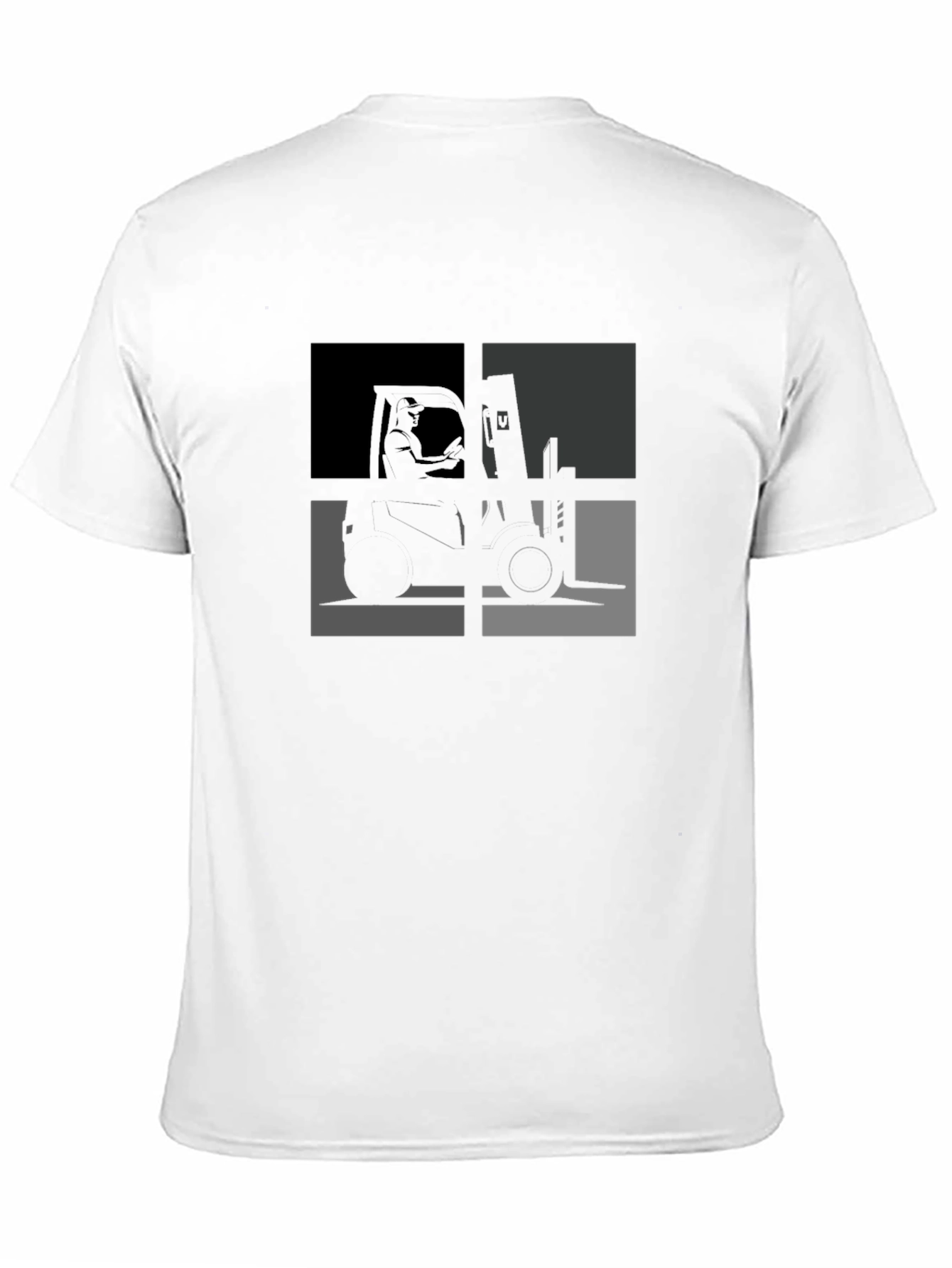 Forklift T-Shirt - Cool Geometric Design