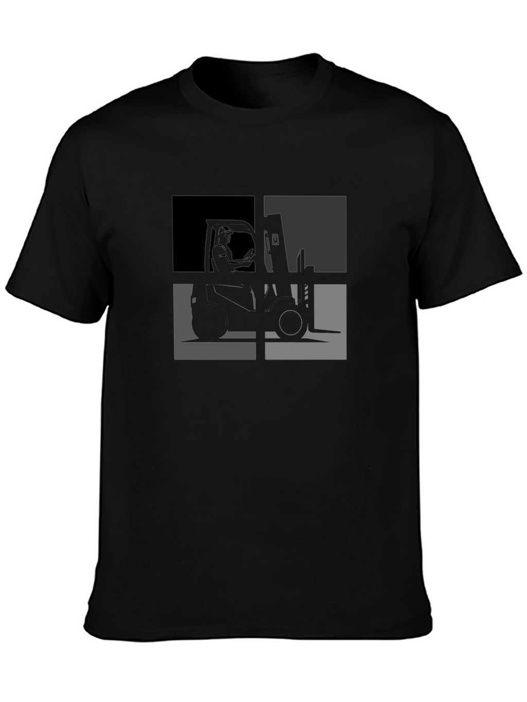 Forklift T-Shirt - Cool Geometric Design