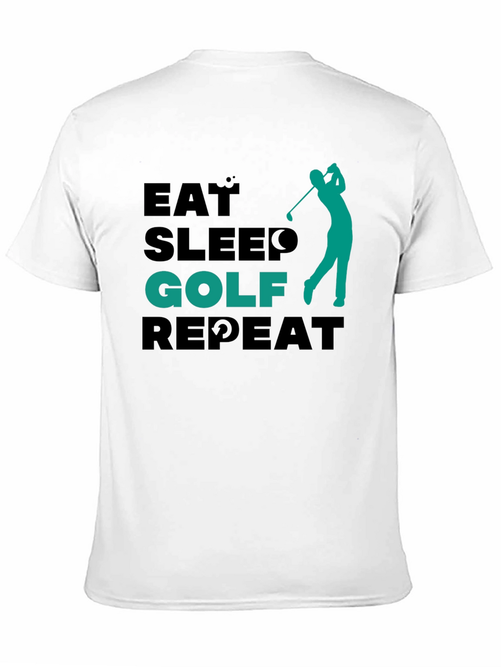 Eat Sleep Golf Repeat Tee - Golfing Lifestyle Shirt