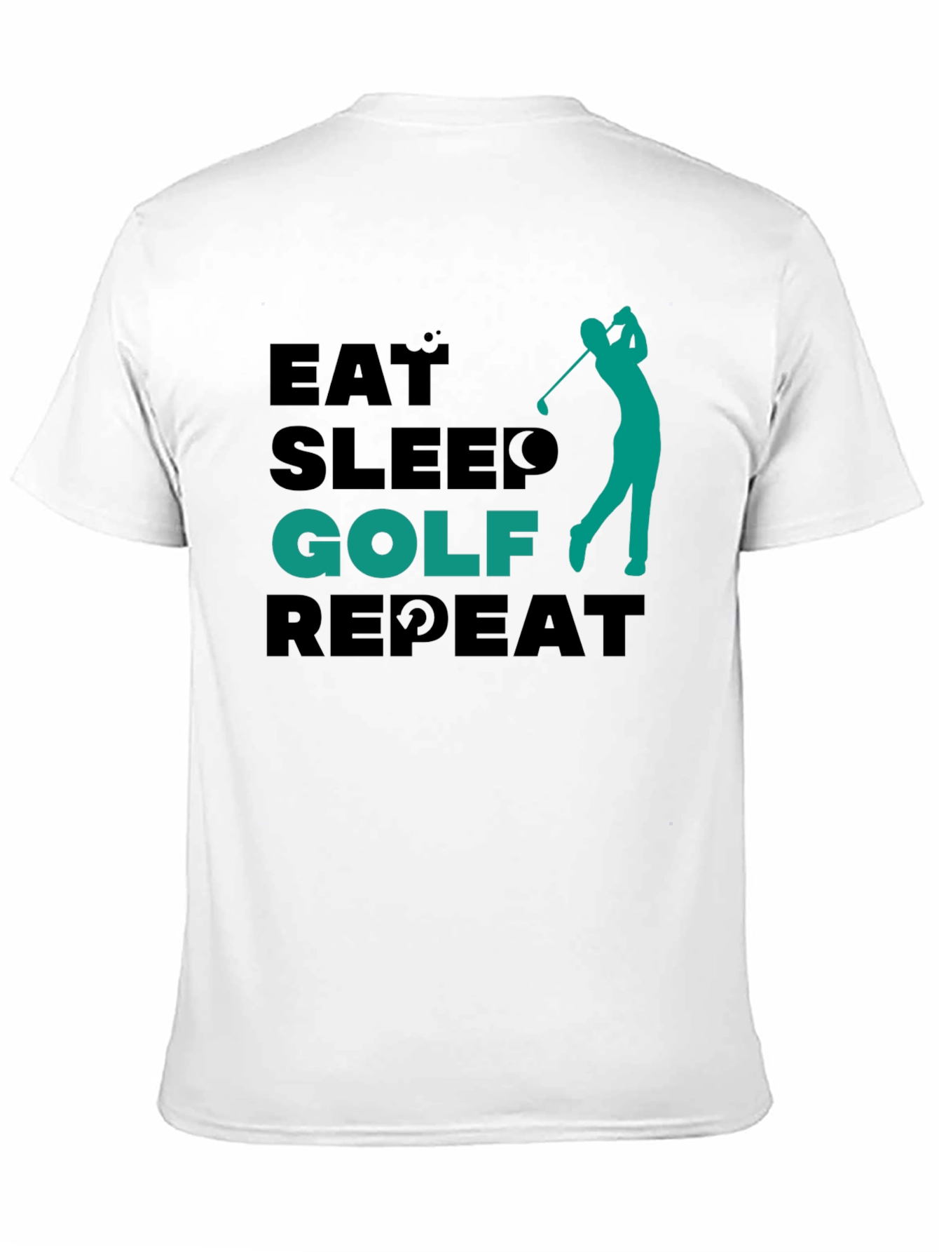 Eat Sleep Golf Repeat Tee - Golfing Lifestyle Shirt