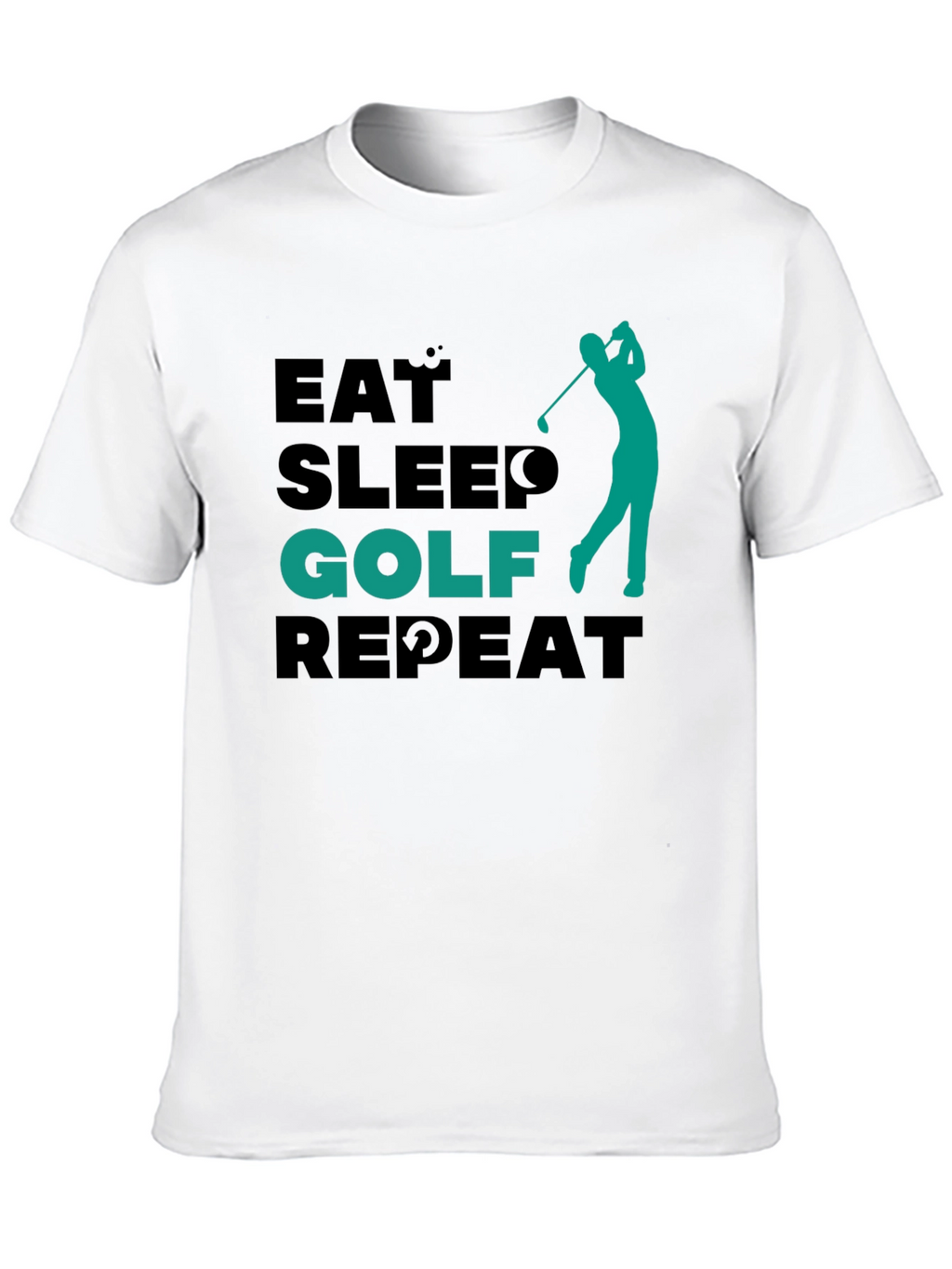 Eat Sleep Golf Repeat Tee - Golfing Lifestyle Shirt
