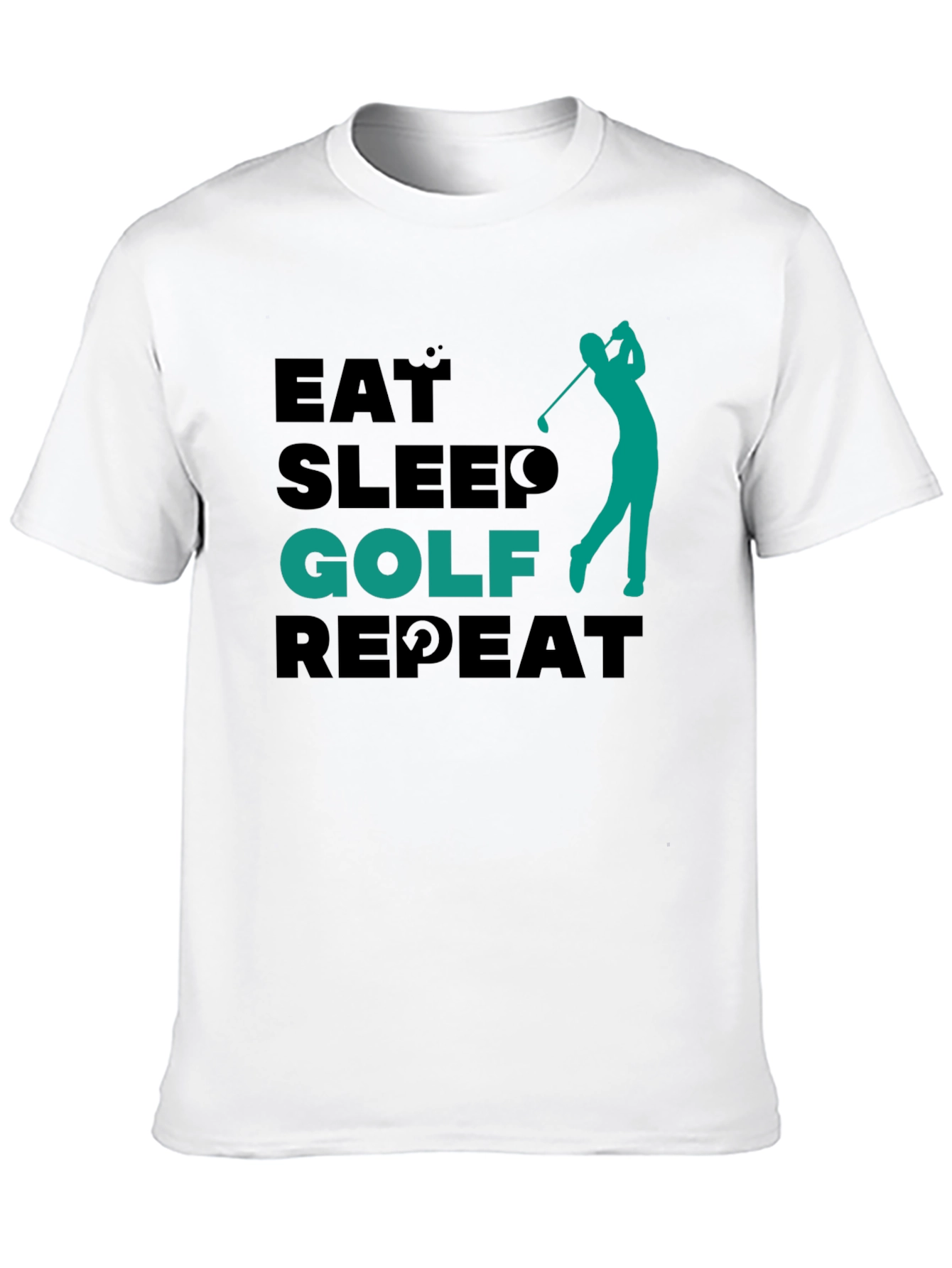 Eat Sleep Golf Repeat Tee - Golfing Lifestyle Shirt