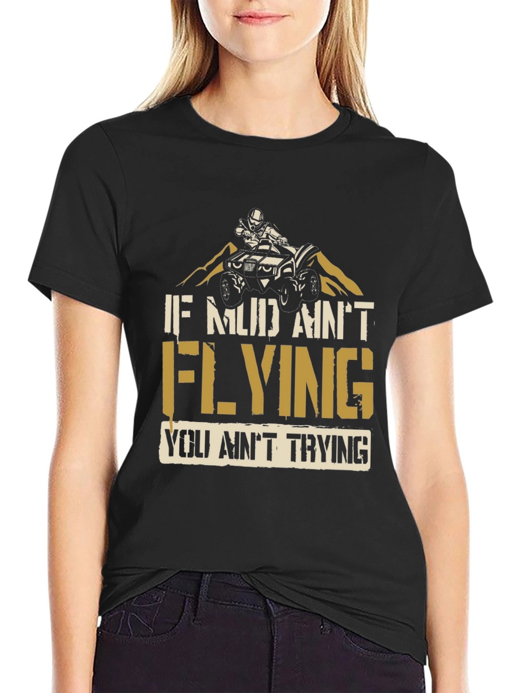 Mud Flying ATV Rider T-Shirt