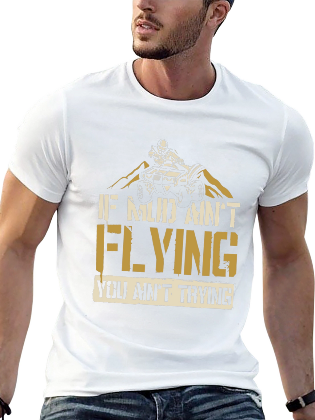 Mud Flying ATV Rider T-Shirt