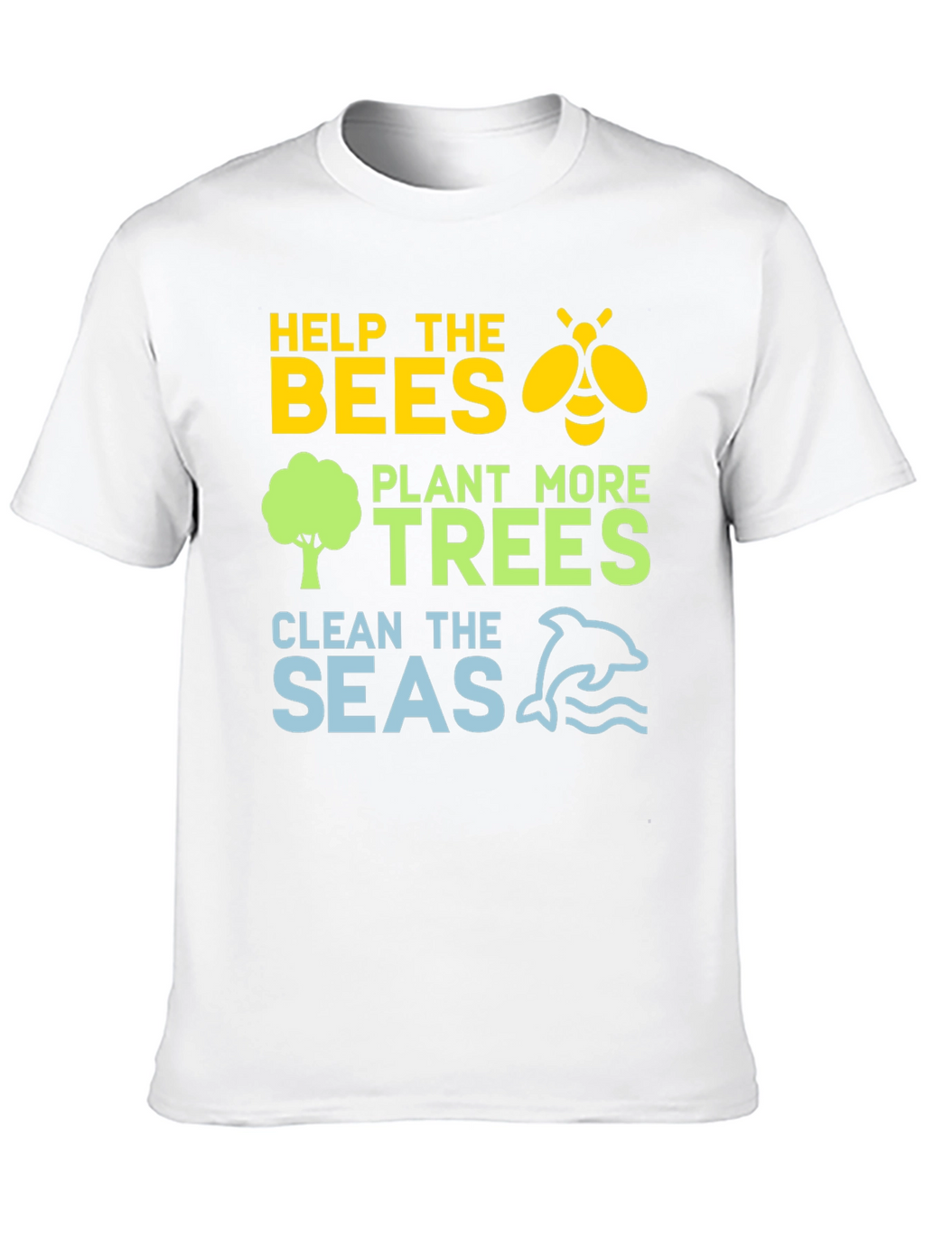 Eco-Friendly Help the Bees Graphic T-Shirt