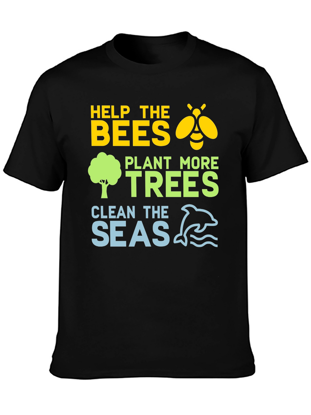 Eco-Friendly Help the Bees Graphic T-Shirt