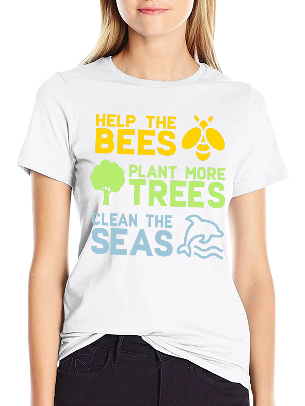 Eco-Friendly Help the Bees Graphic T-Shirt