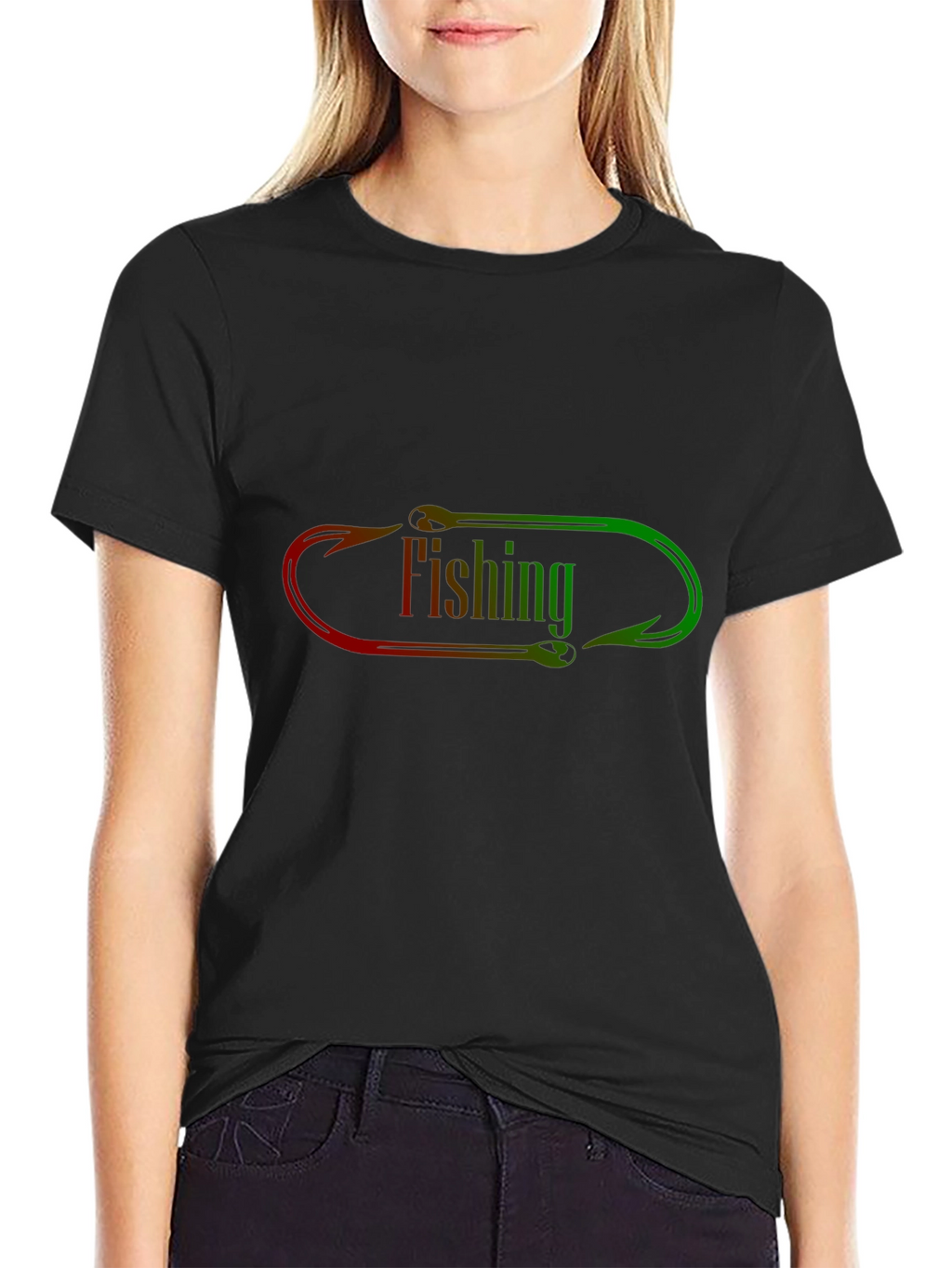 Fishing Hook Graphic T-Shirt