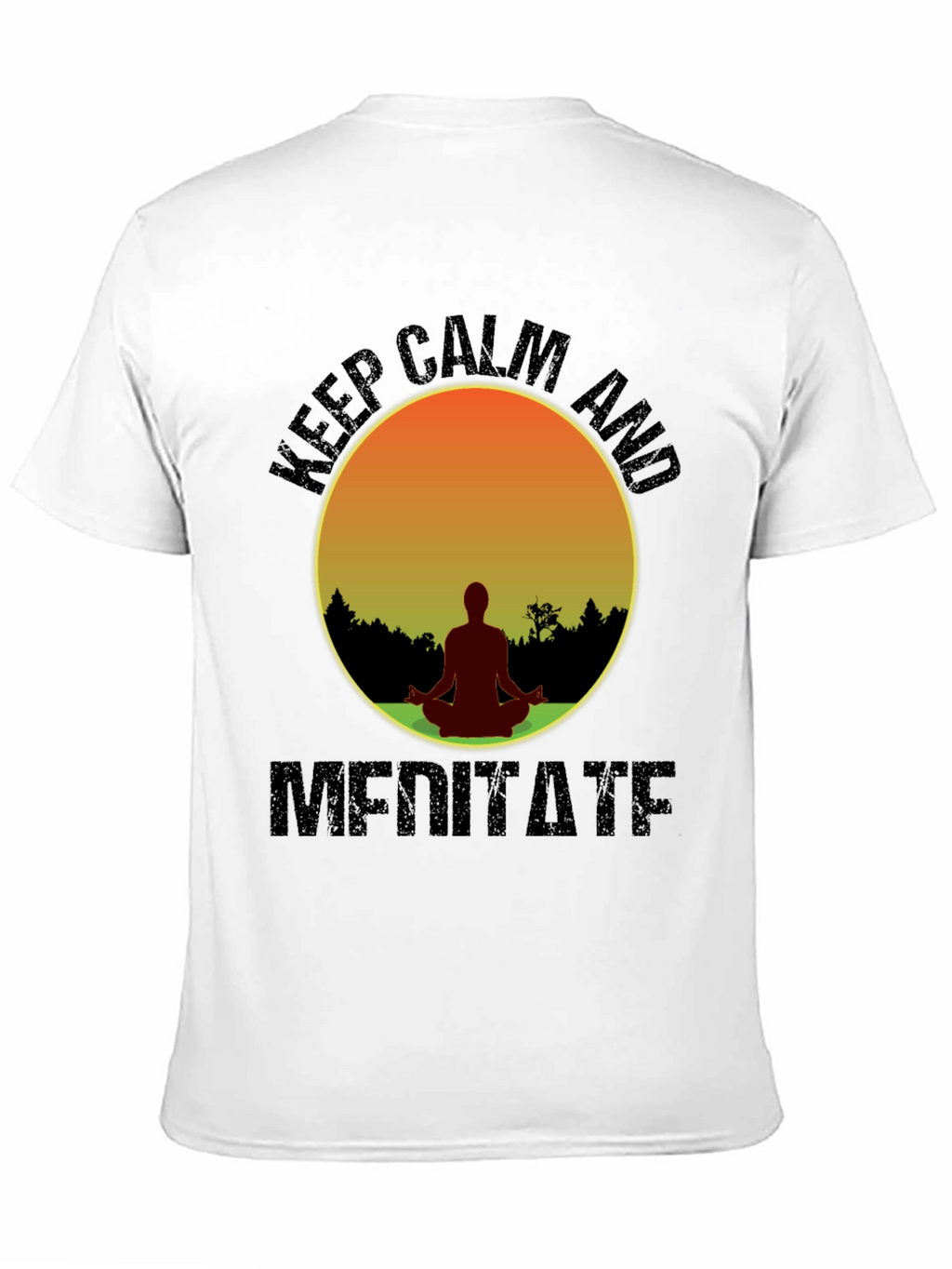 Keep Calm Meditate T-Shirt - Yoga Zen Relaxation Tee