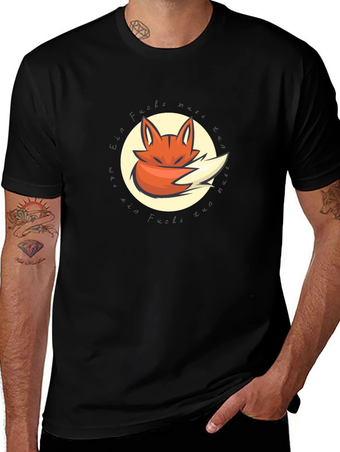 Fox Graphic Black T-Shirt