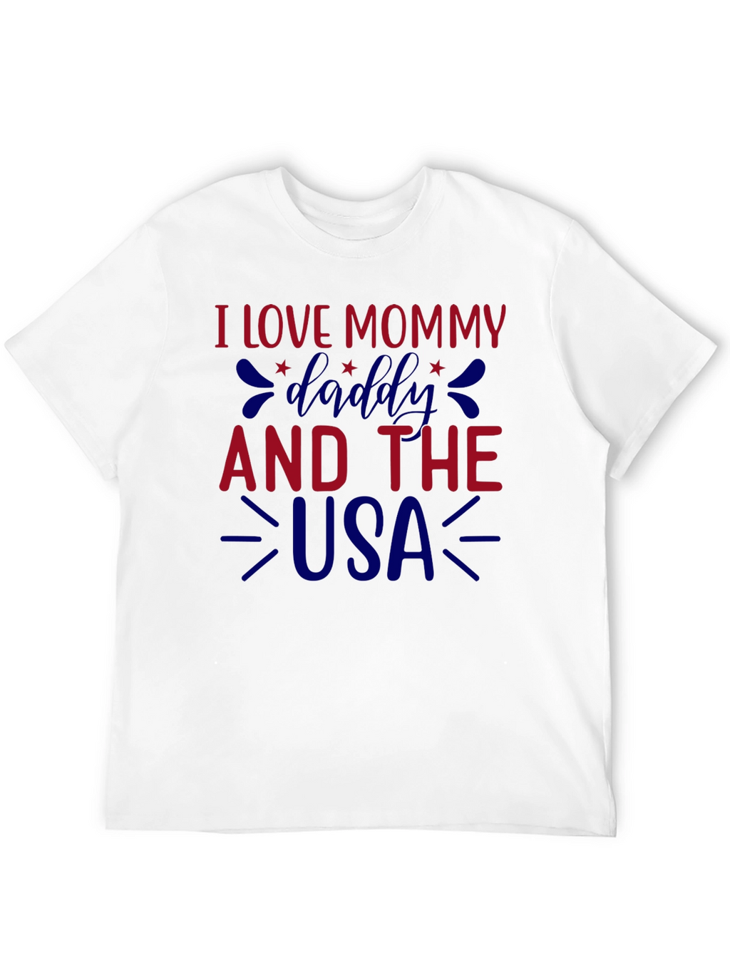 I Love Mommy Daddy and the USA Graphic Tee