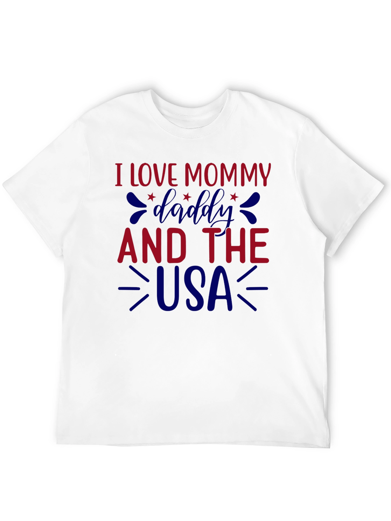 I Love Mommy Daddy and the USA Graphic Tee