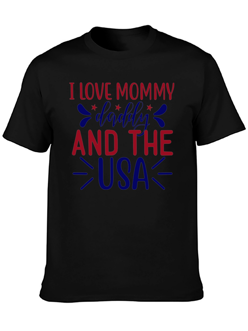 I Love Mommy Daddy and the USA Graphic Tee