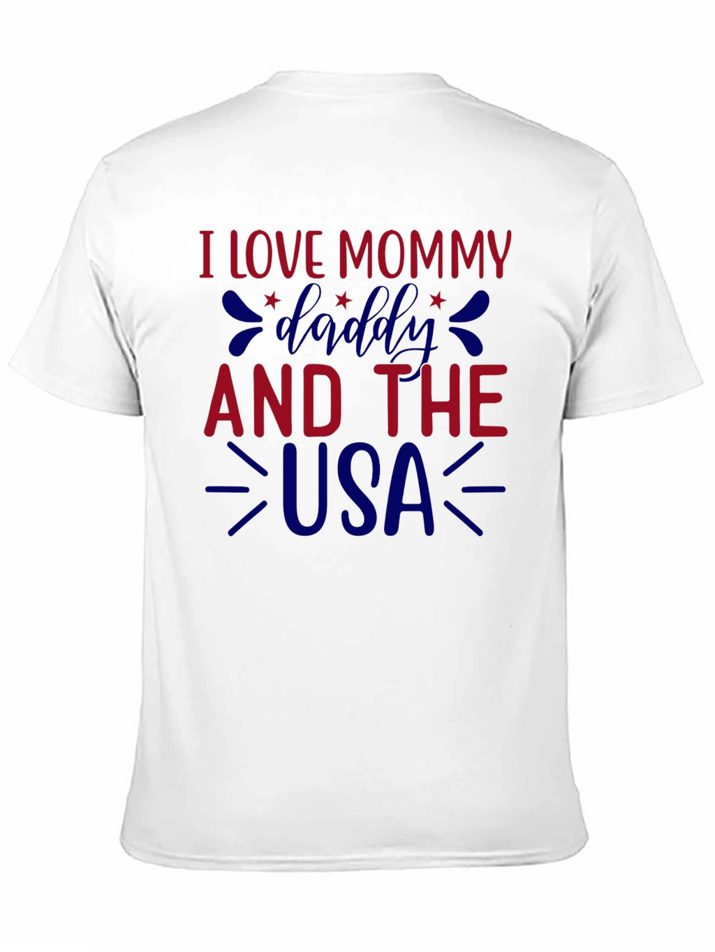 I Love Mommy Daddy and the USA Graphic Tee