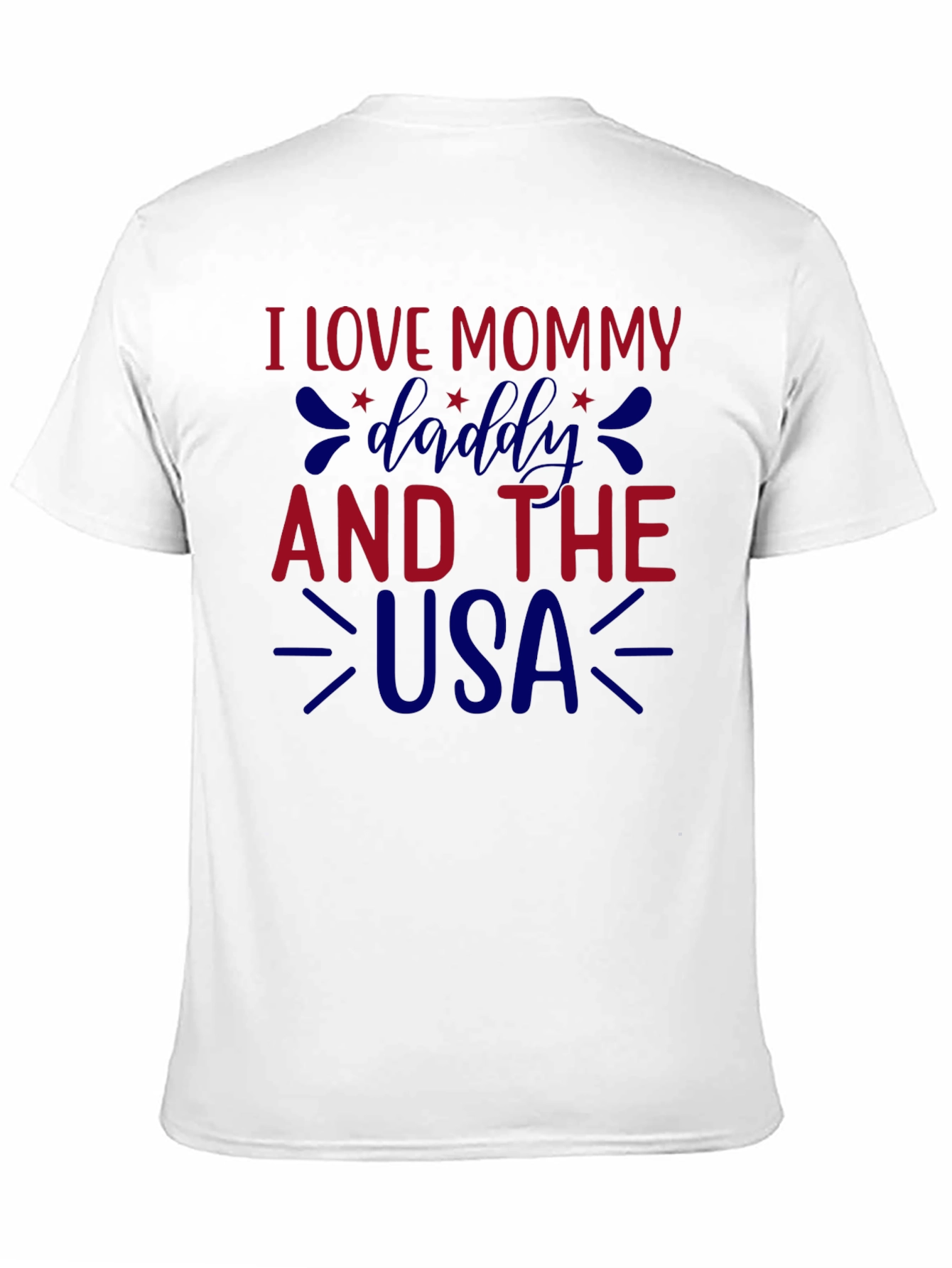 I Love Mommy Daddy and the USA Graphic Tee