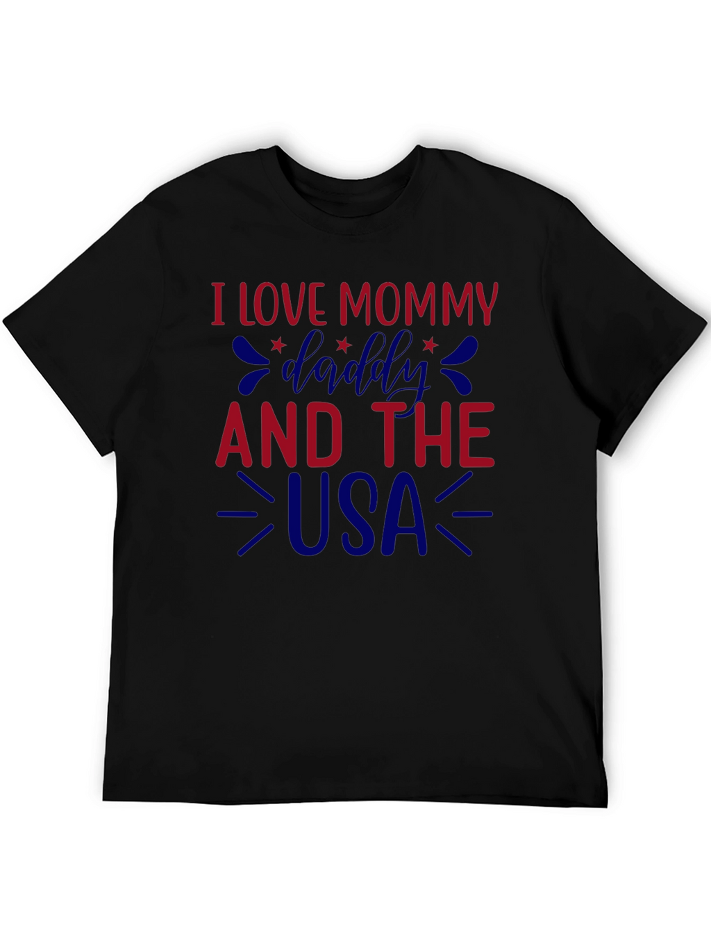 I Love Mommy Daddy and the USA Graphic Tee