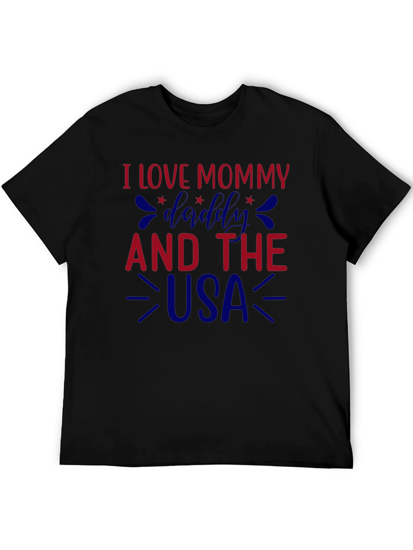 I Love Mommy Daddy and the USA Graphic Tee