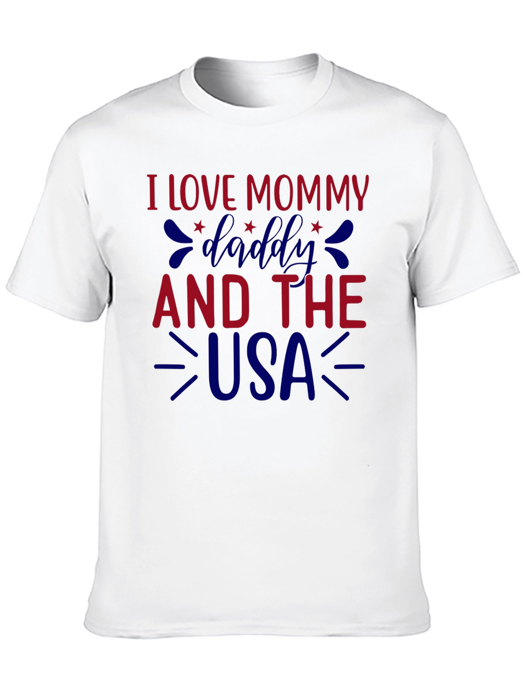 I Love Mommy Daddy and the USA Graphic Tee