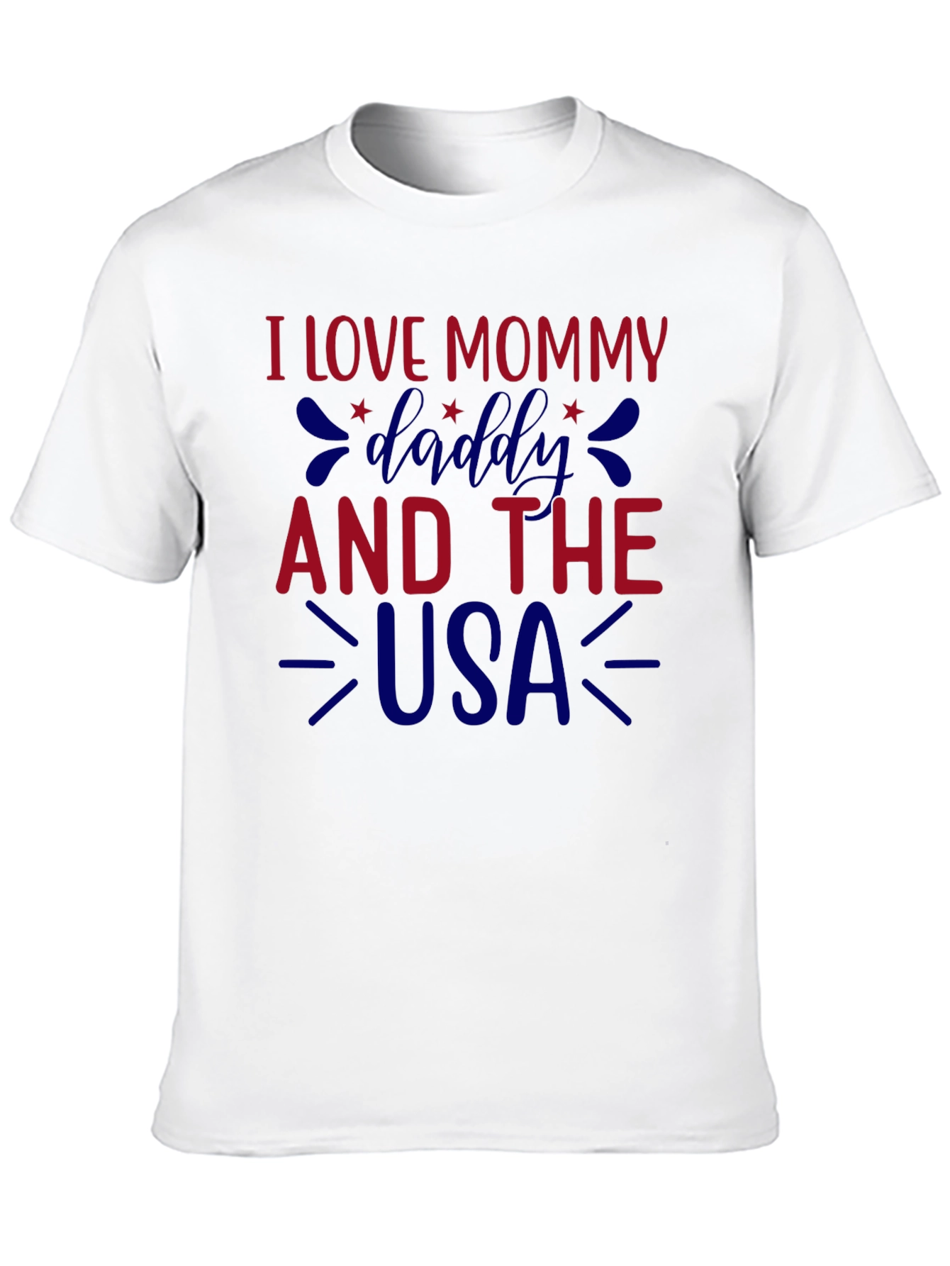 I Love Mommy Daddy and the USA Graphic Tee
