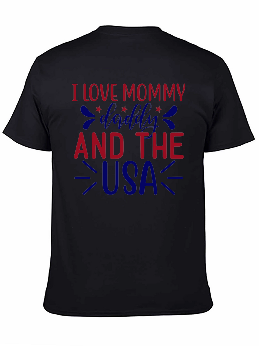 I Love Mommy Daddy and the USA Graphic Tee