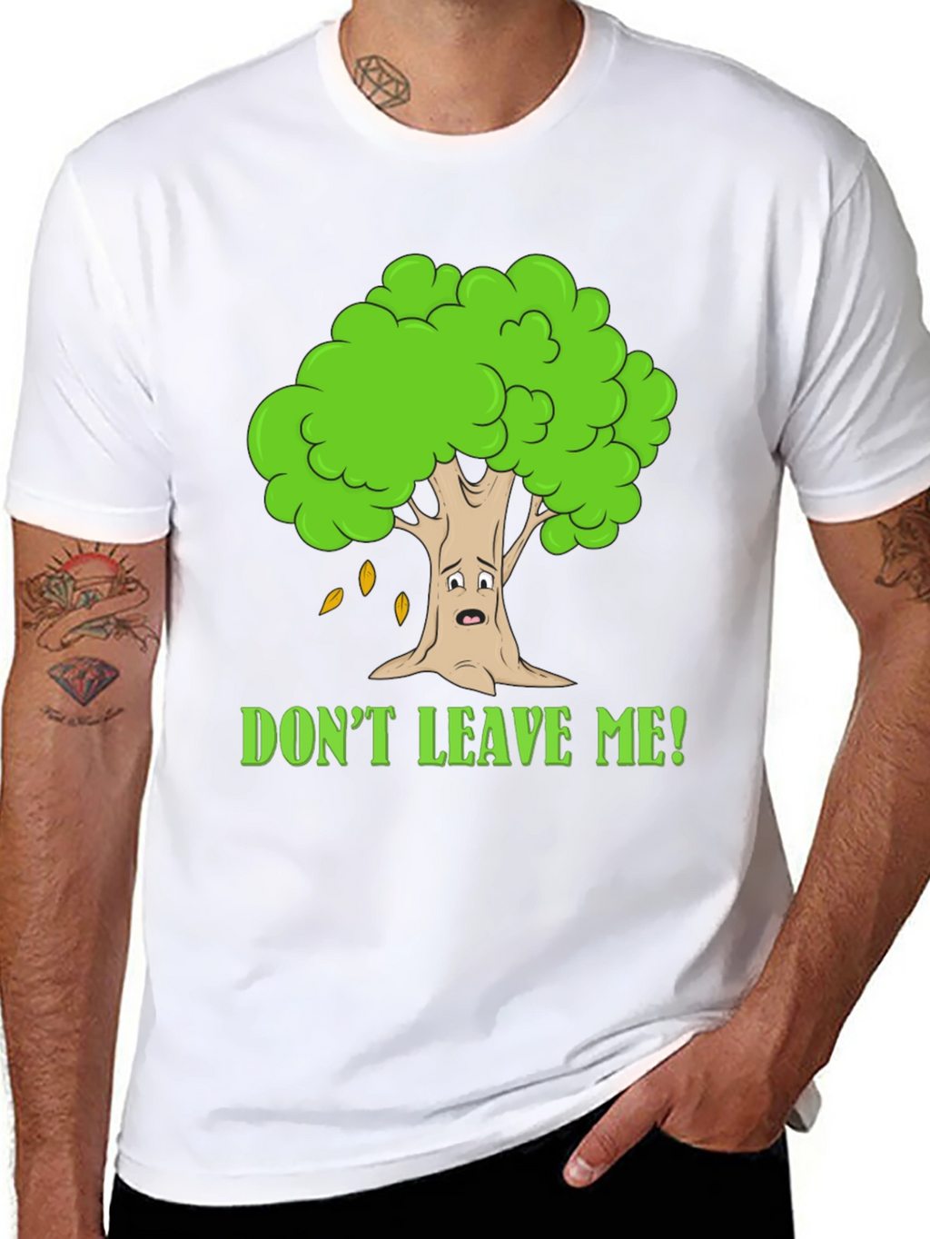 Dont Leave Me Tree Graphic T-Shirt