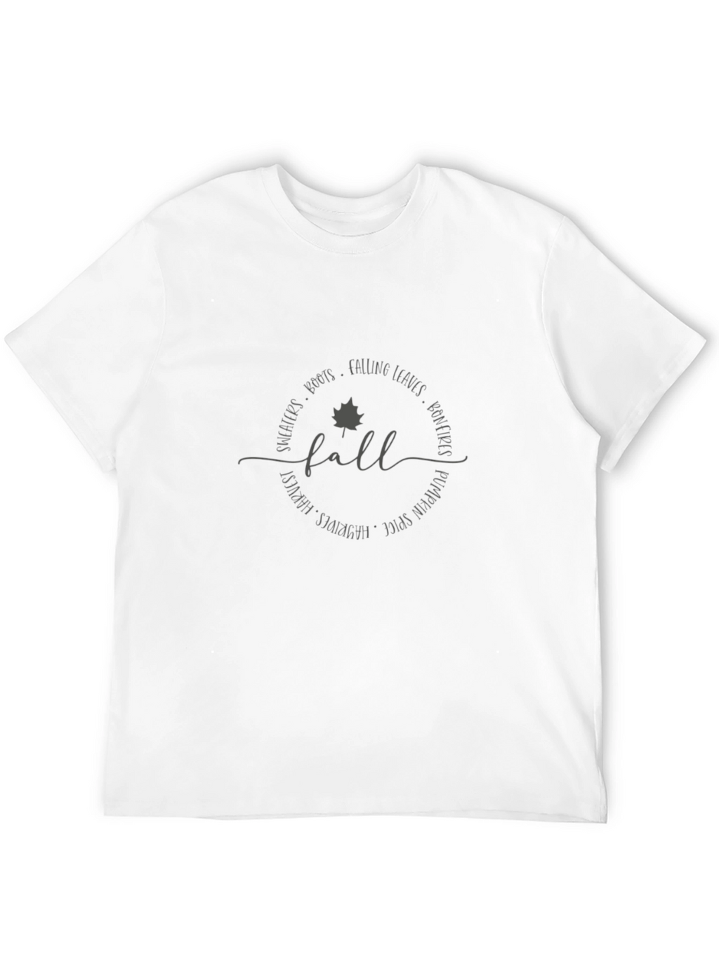 Fall Vibes Graphic Tee - Soft Black Shirt