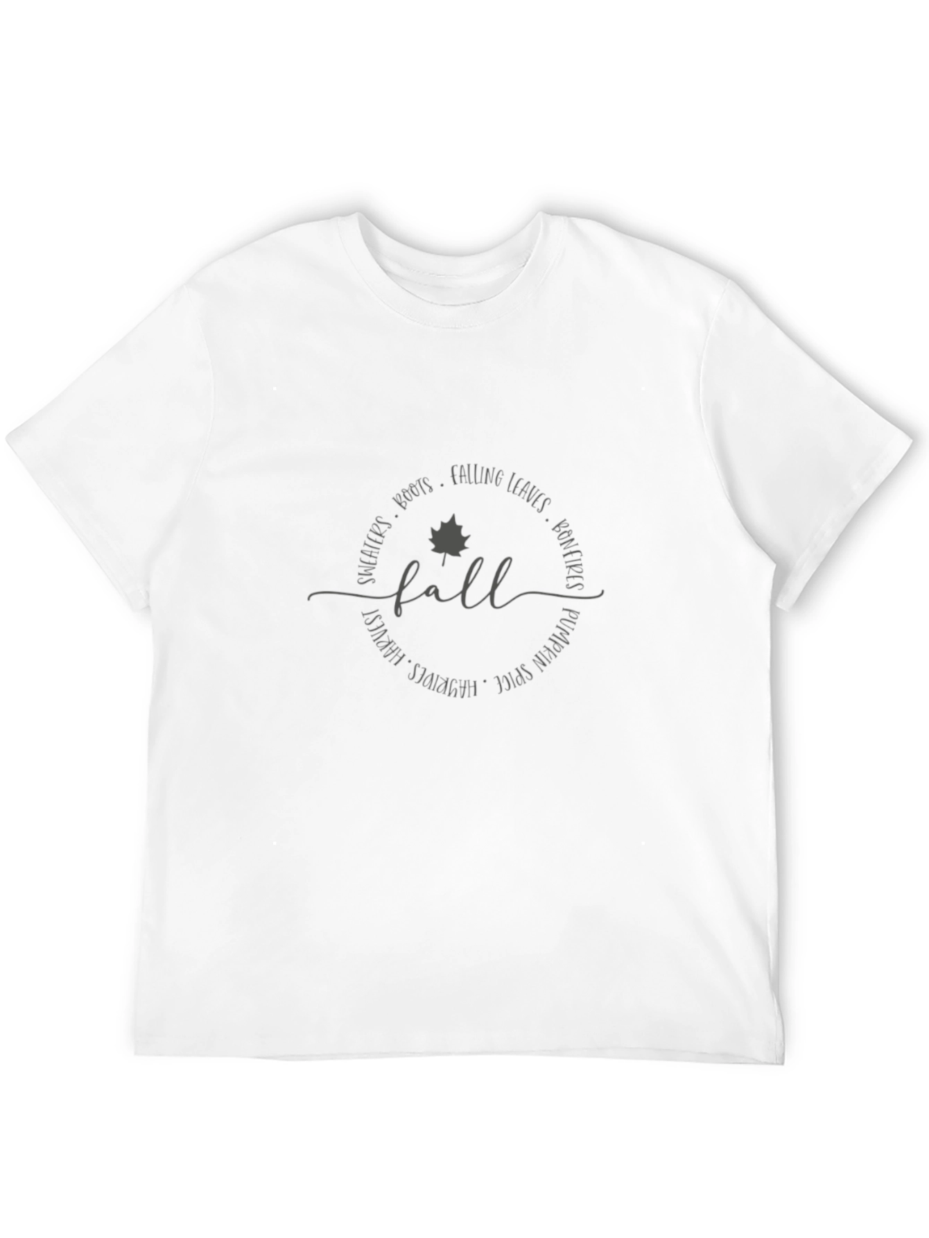 Fall Vibes Graphic Tee - Soft Black Shirt