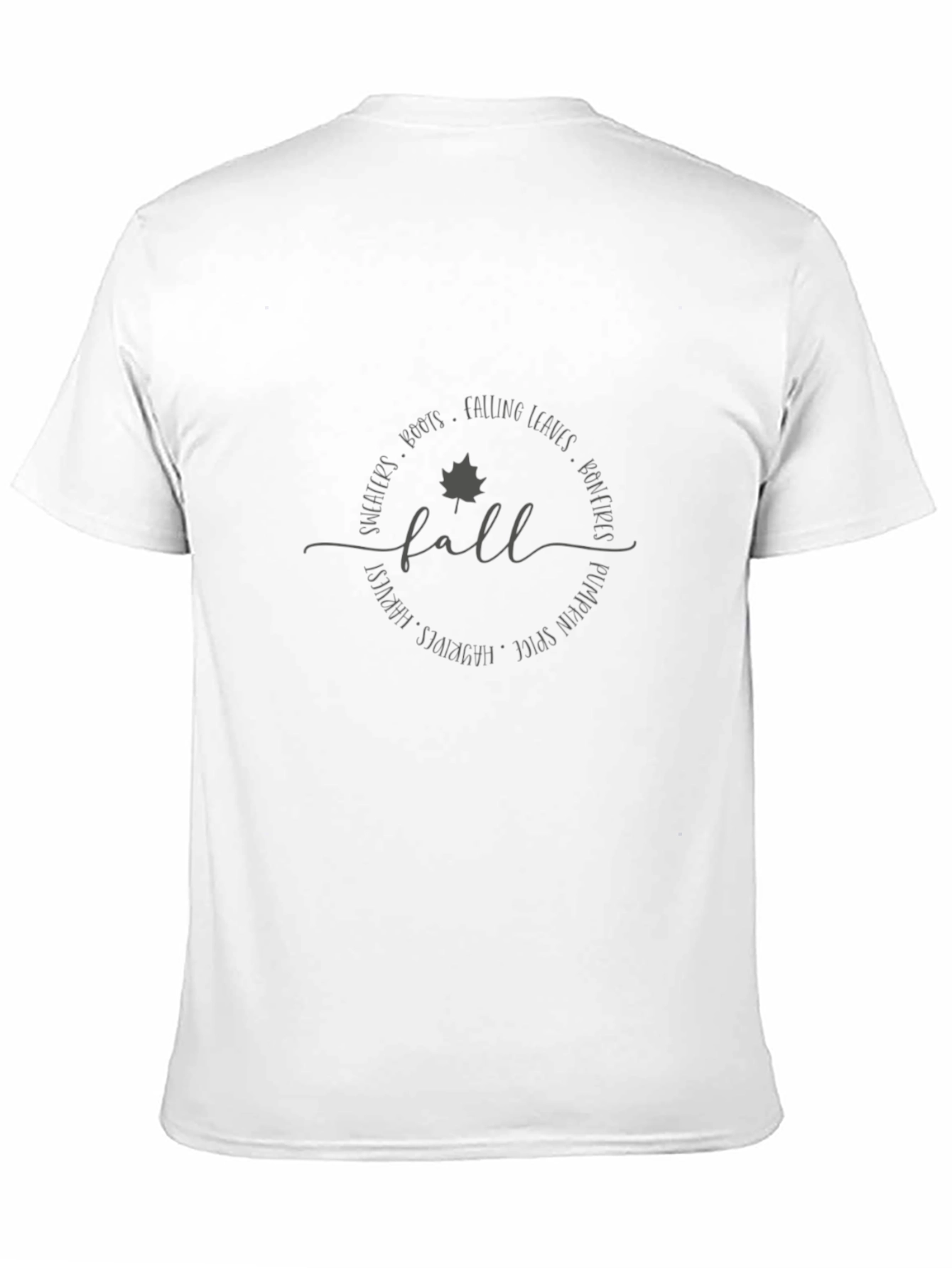 Fall Vibes Graphic Tee - Soft Black Shirt