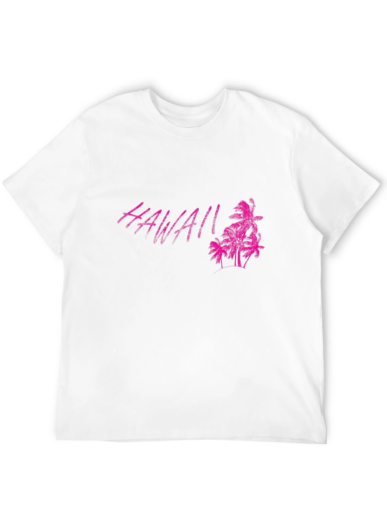 Hawaii Palm Tree Graphic Black T-Shirt
