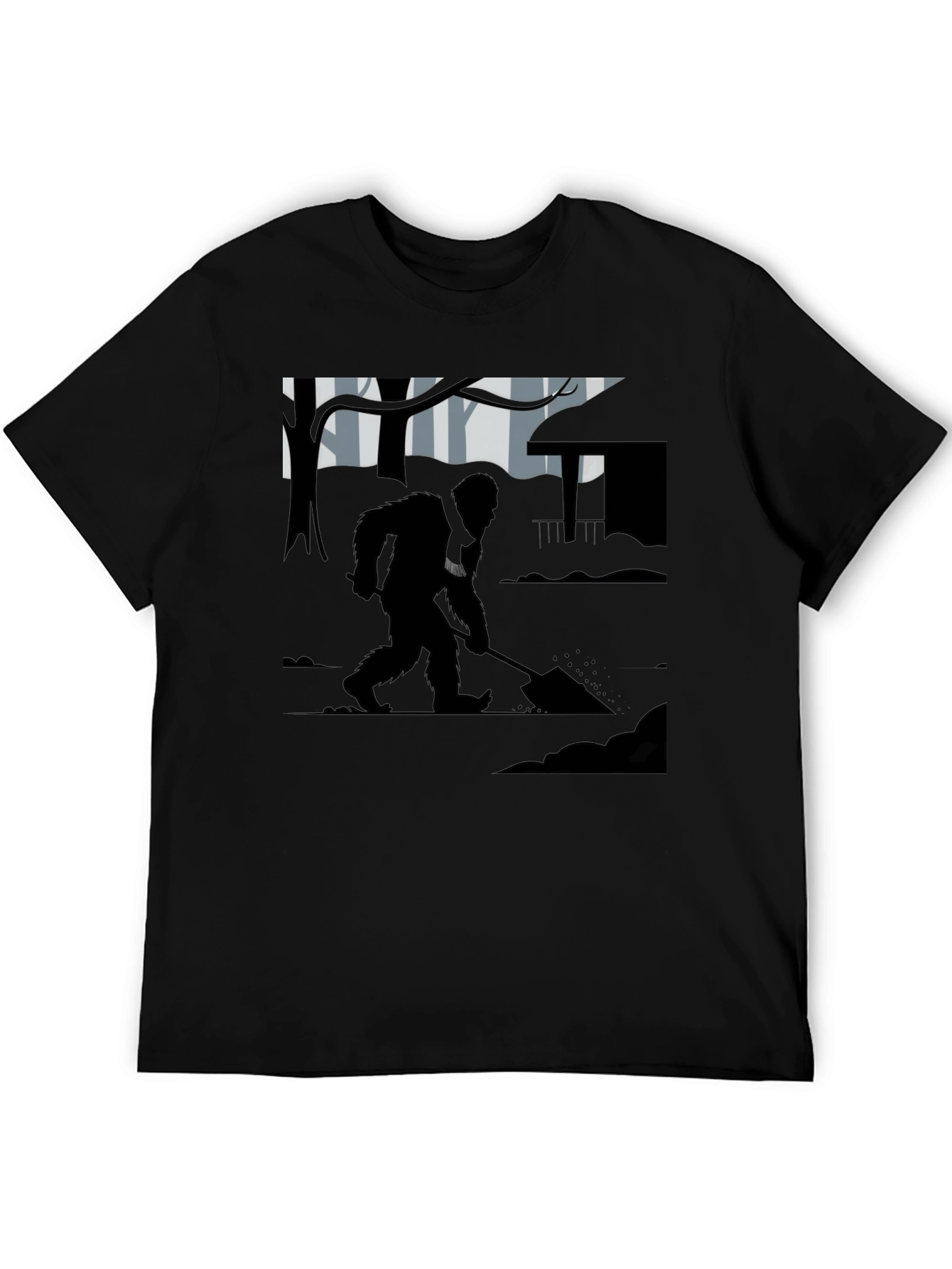 Bigfoot Digging T-Shirt - Cryptid Tee