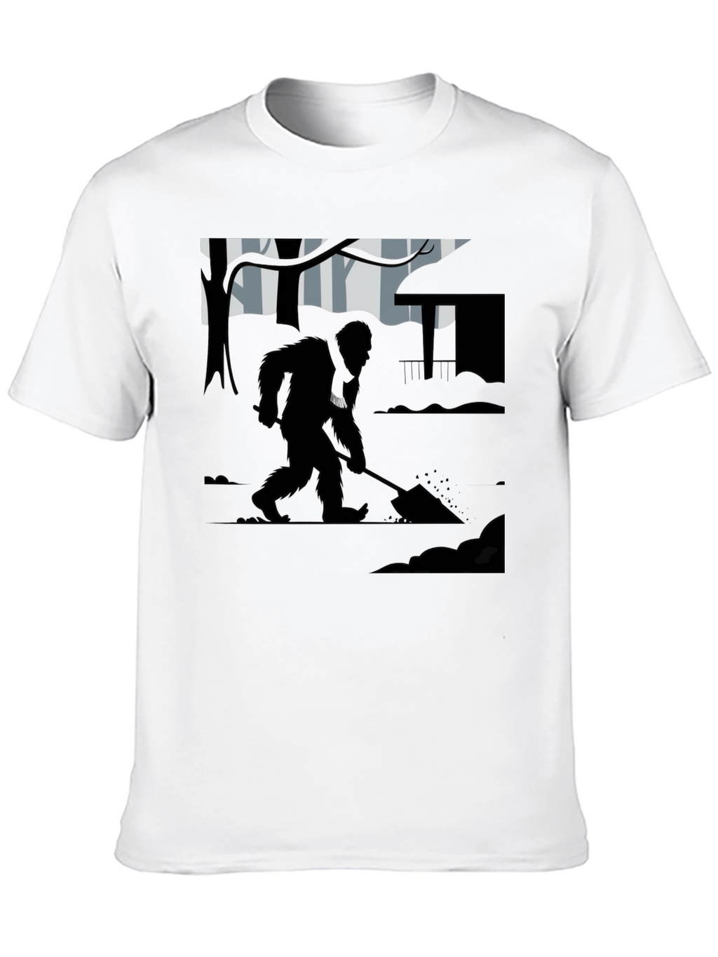Bigfoot Digging T-Shirt - Cryptid Tee
