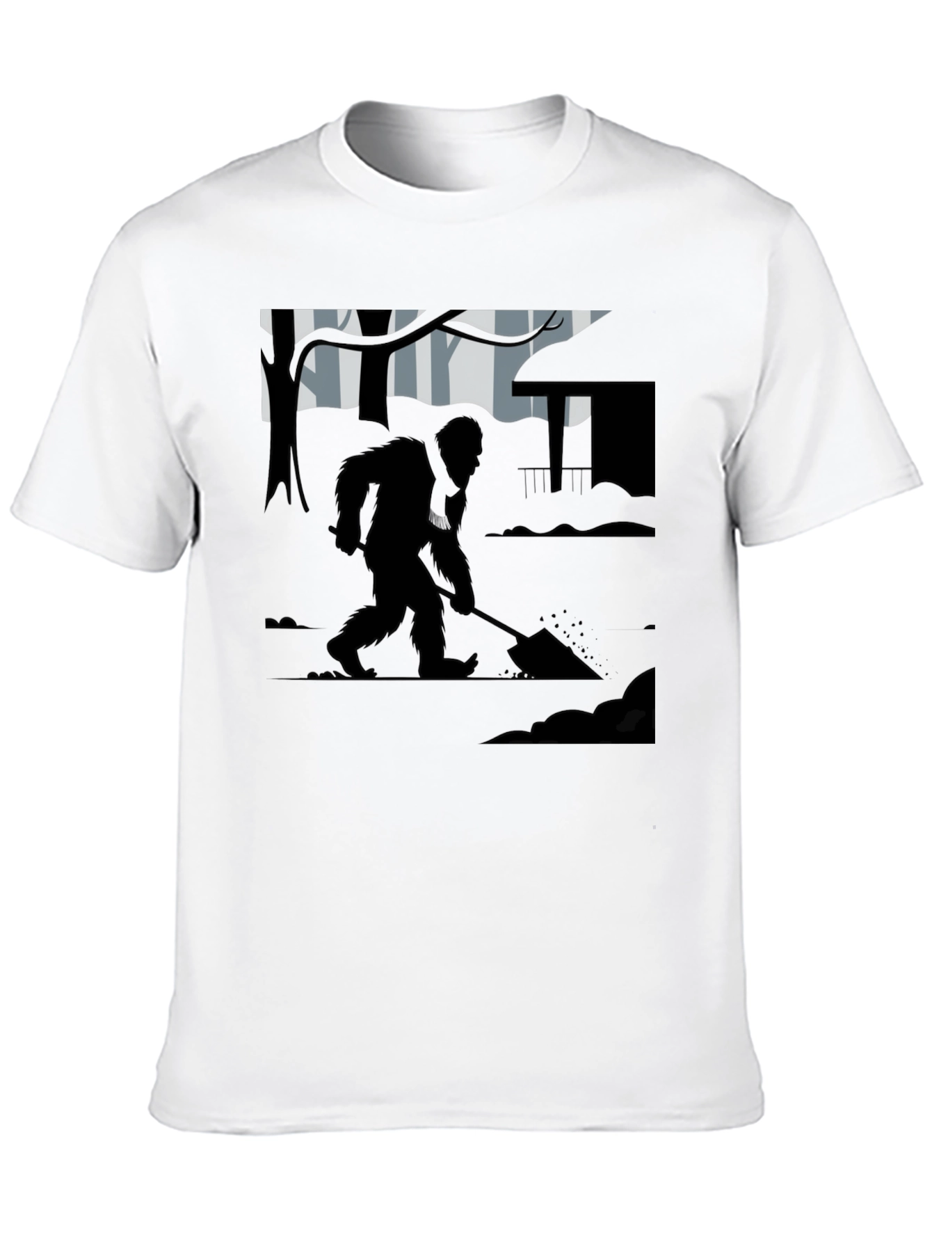 Bigfoot Digging T-Shirt - Cryptid Tee