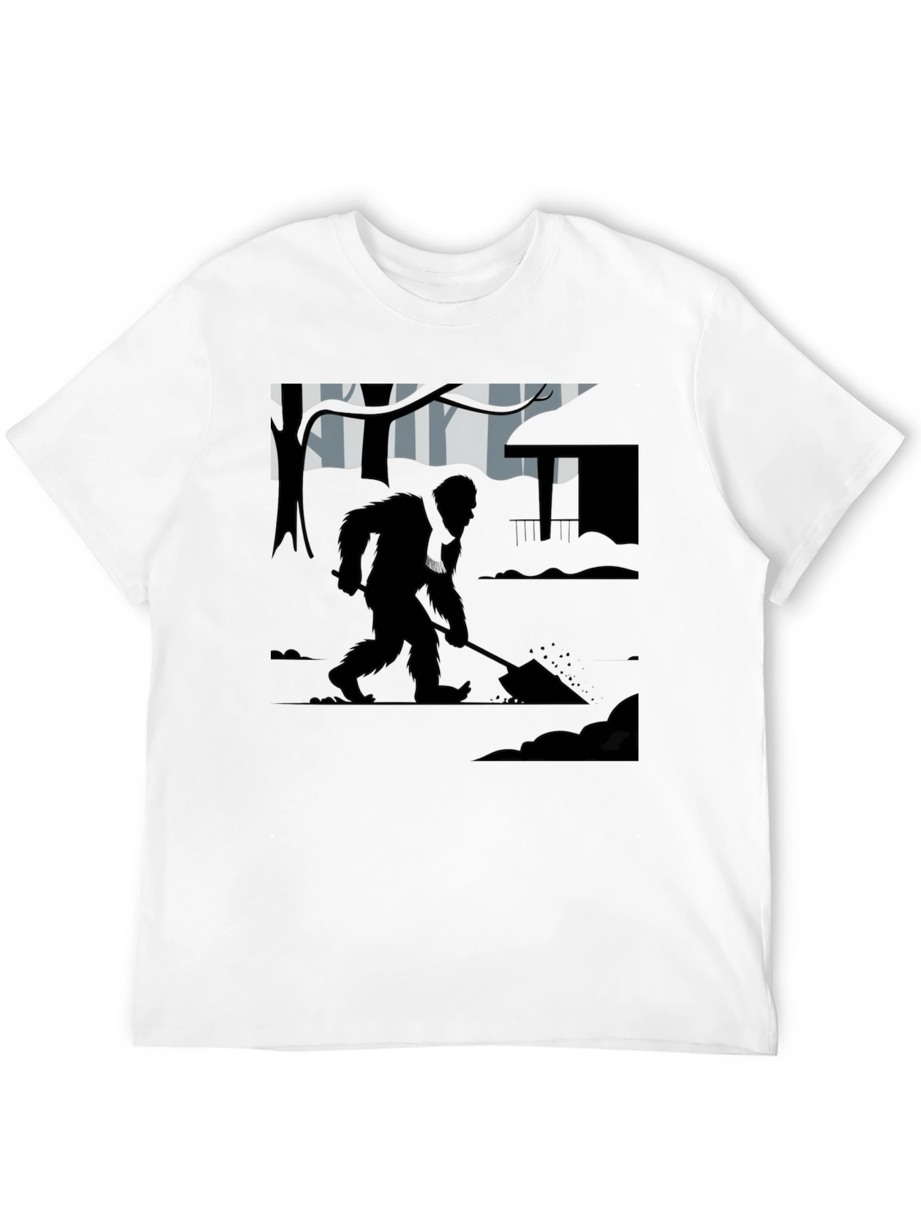 Bigfoot Digging T-Shirt - Cryptid Tee
