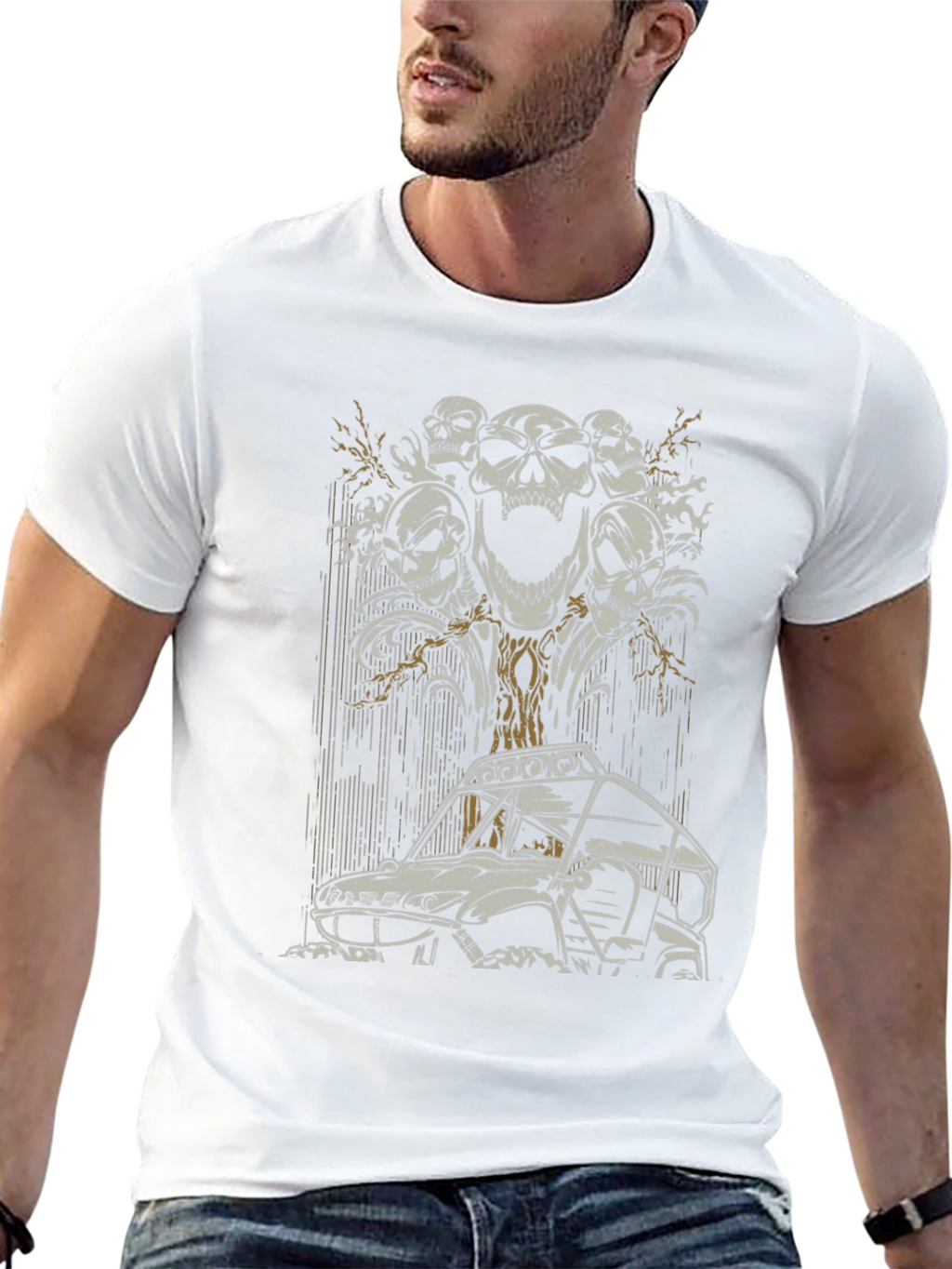 Skull & Off-Road Buggy Graphic Tee
