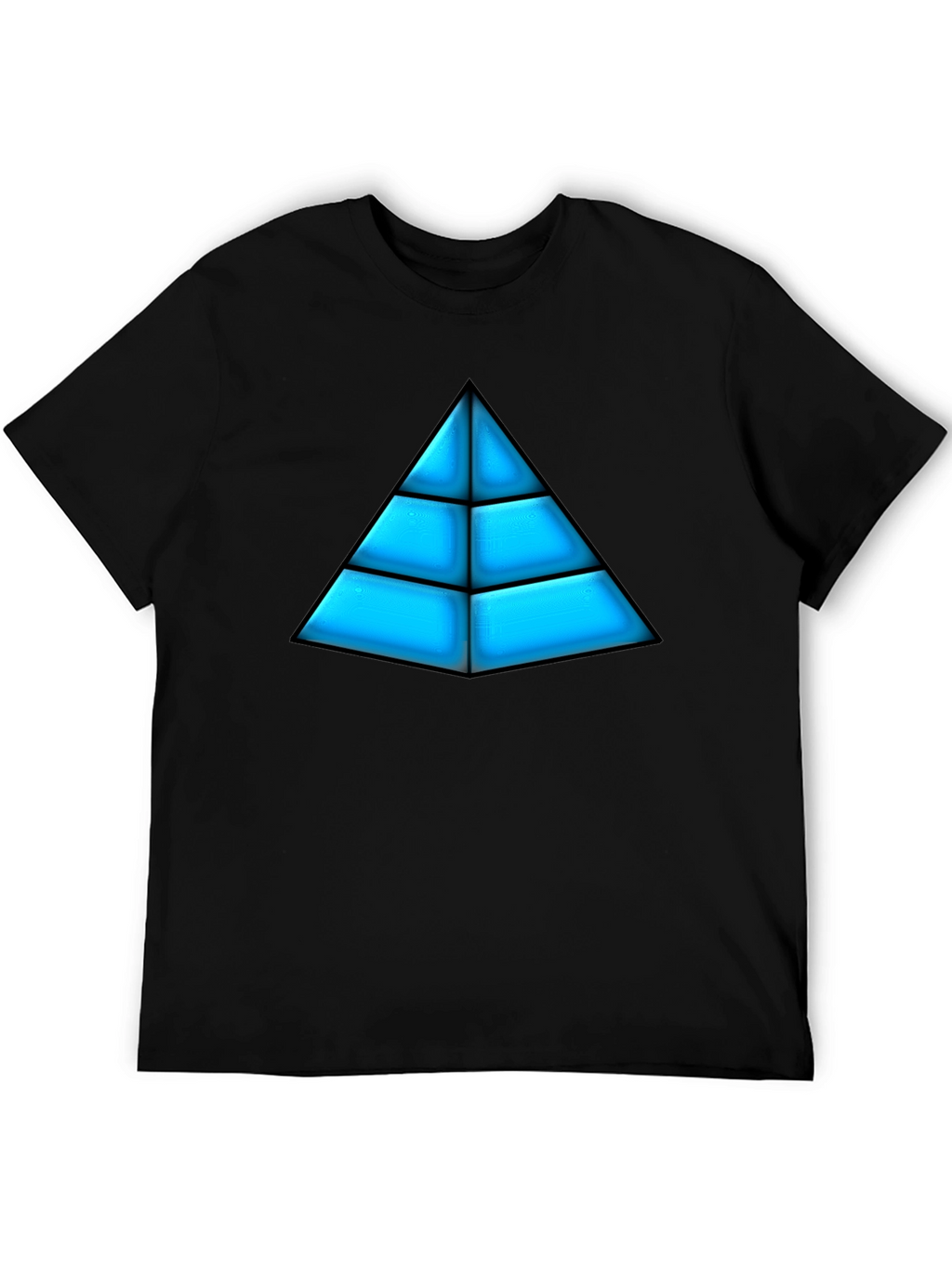 Geometric Pyramid Graphic Tee - Bold Design