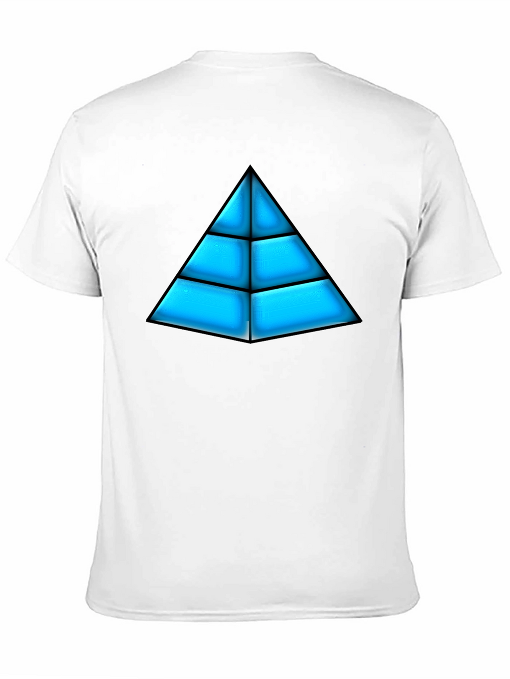 Geometric Pyramid Graphic Tee - Bold Design