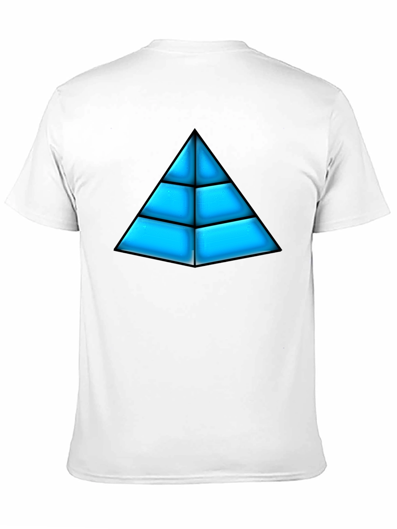 Geometric Pyramid Graphic Tee - Bold Design