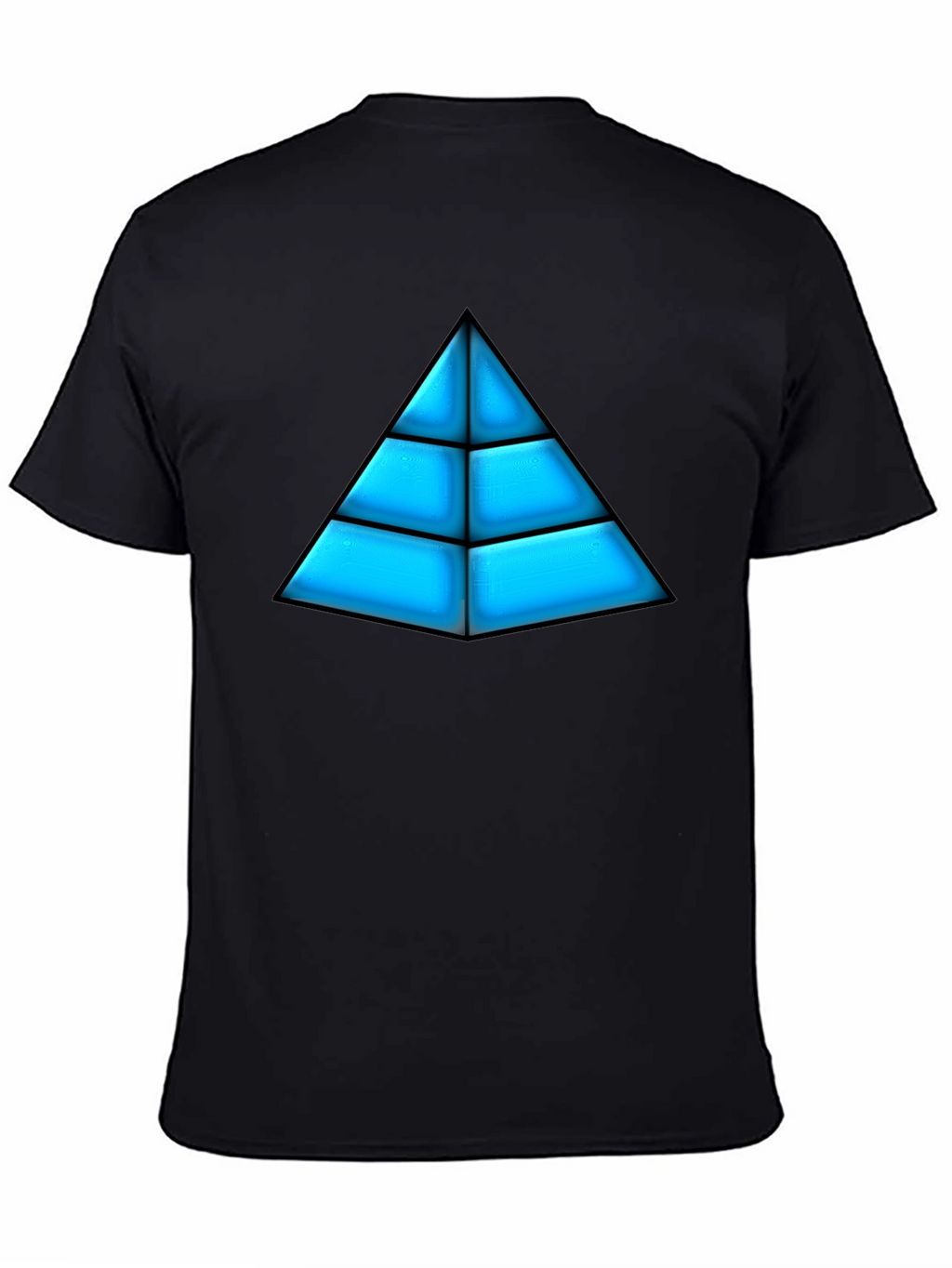Geometric Pyramid Graphic Tee - Bold Design