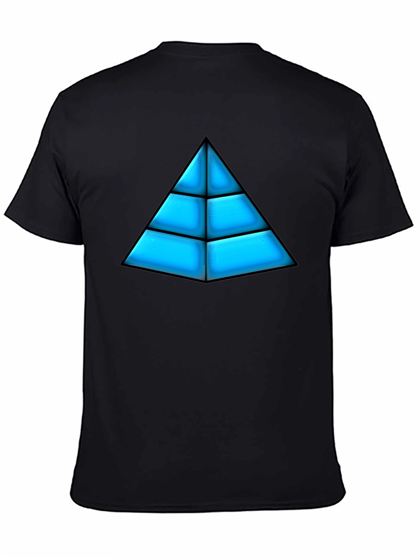 Geometric Pyramid Graphic Tee - Bold Design