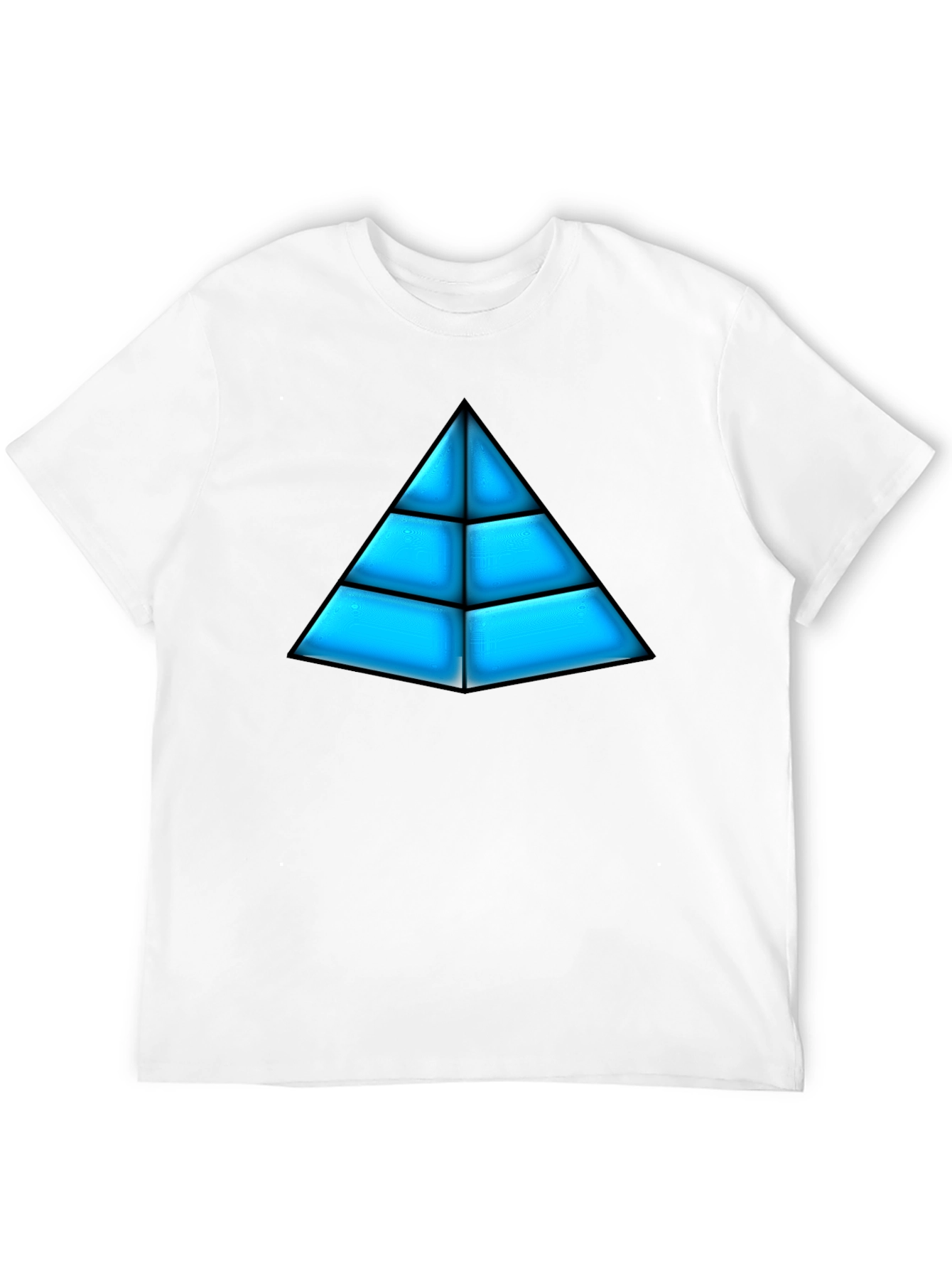 Geometric Pyramid Graphic Tee - Bold Design