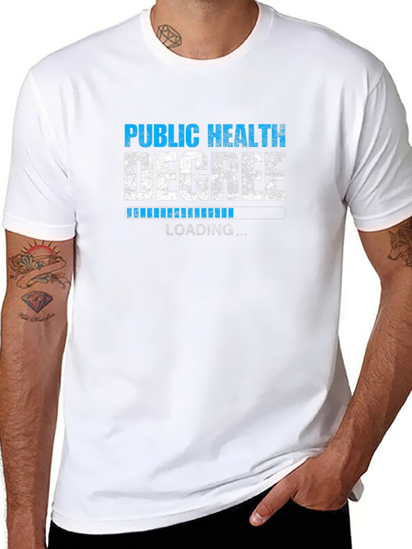 Public Health Degree Loading Graphic T-Shirt